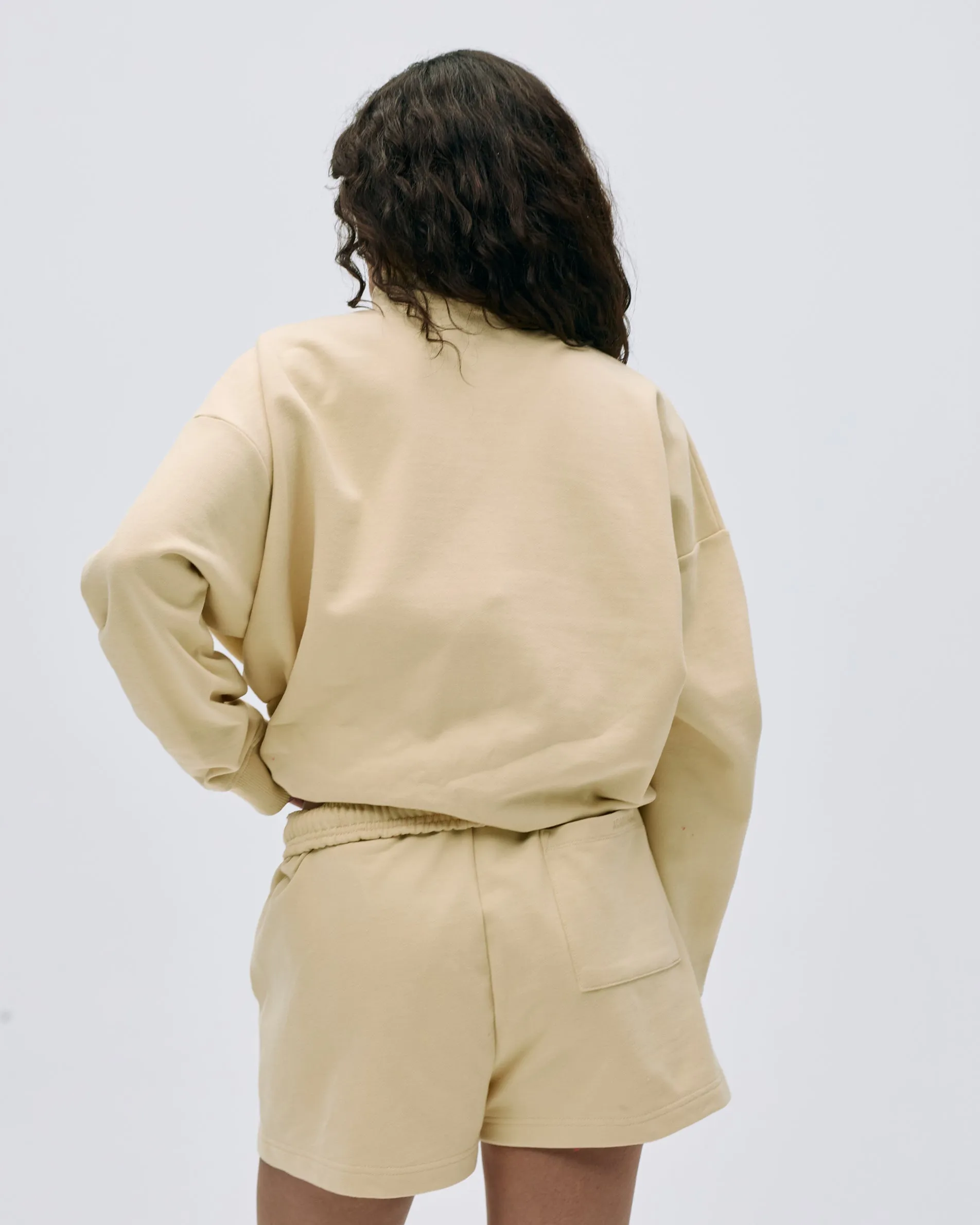 Sports Play Oversized Funnel Full Zip Sweatshirt - Butter Yellow sold by Adanola product image thumbnail 3