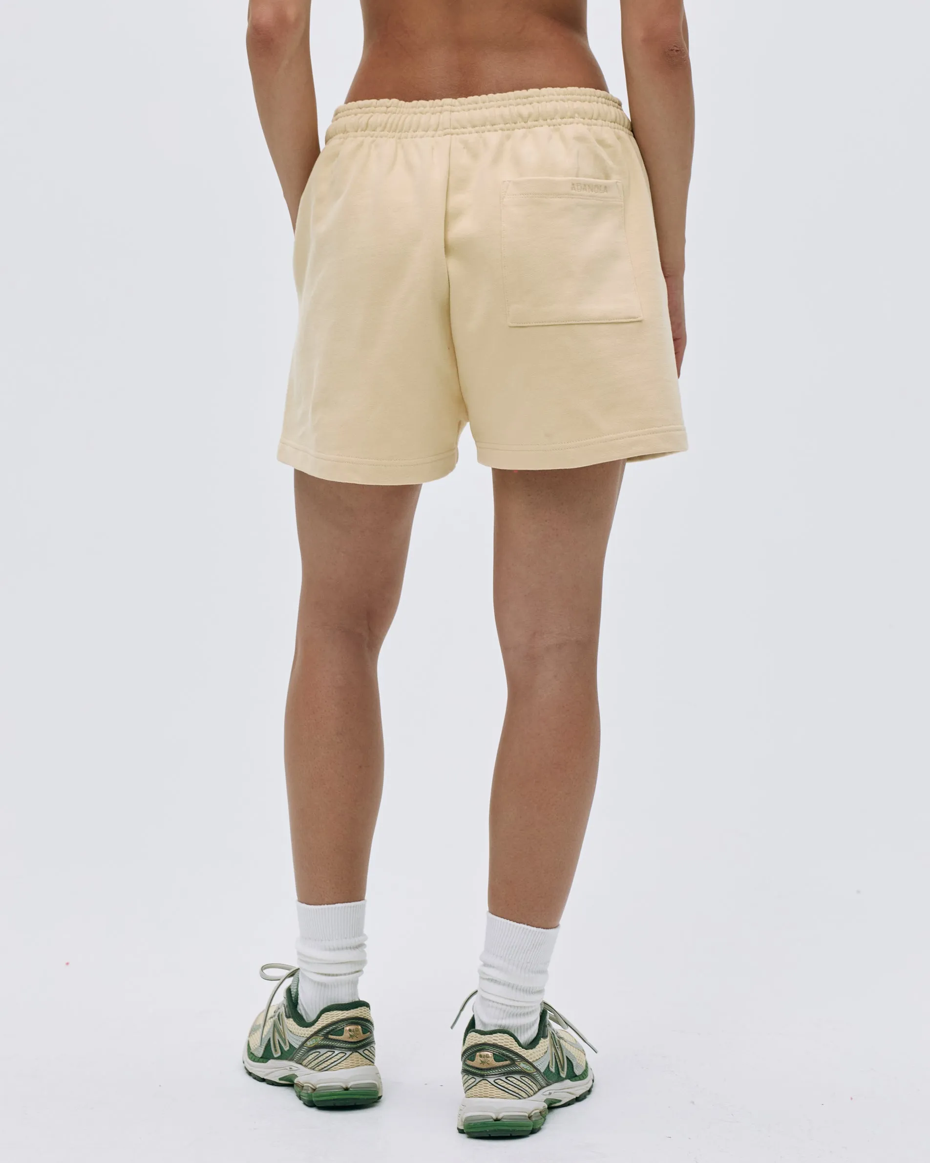 Branded Sweat Shorts - Butter Yellow sold by Adanola product image thumbnail 3