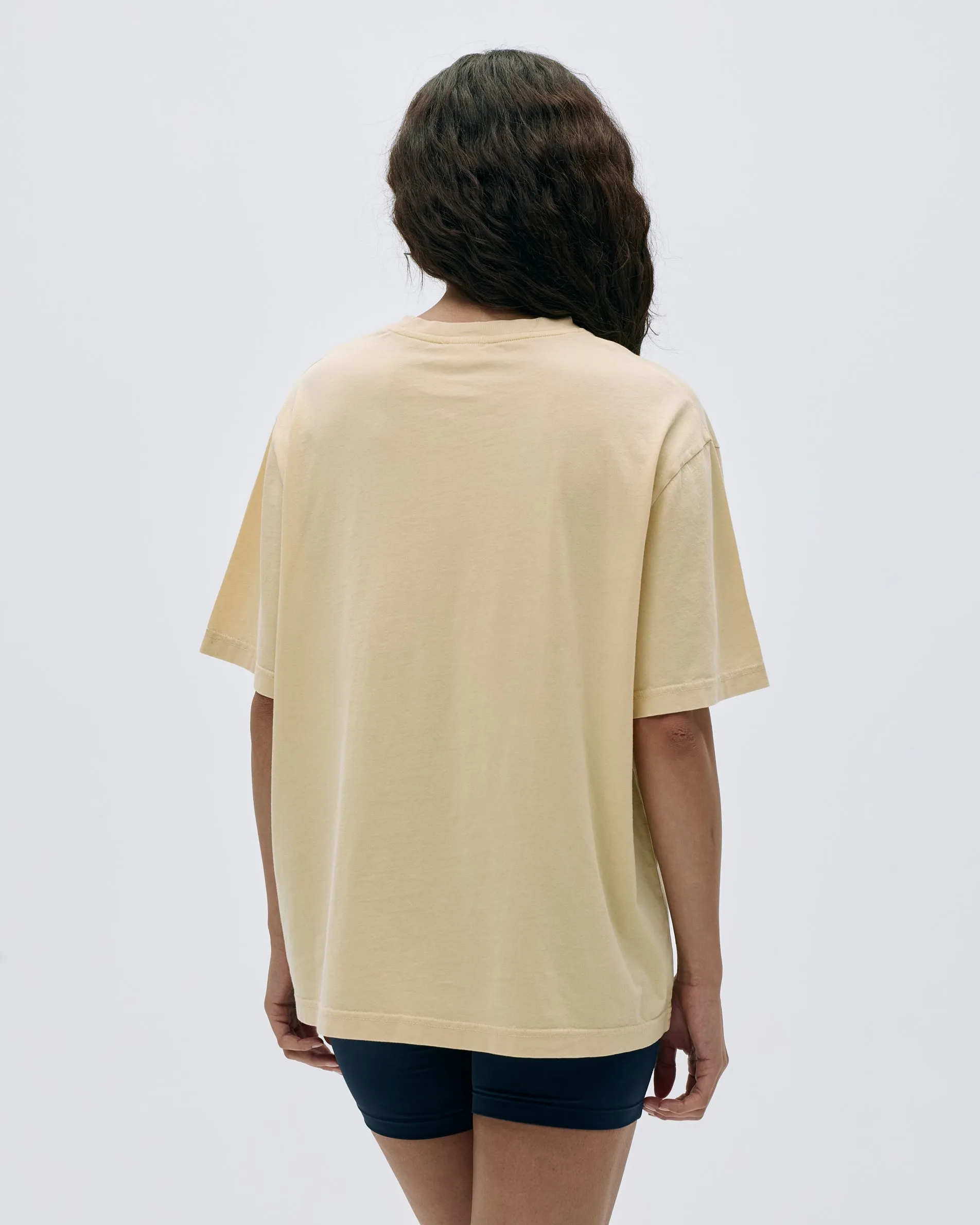 Campus Vintage Wash Lightweight T-shirt - Butter Yellow sold by Adanola product image thumbnail 2