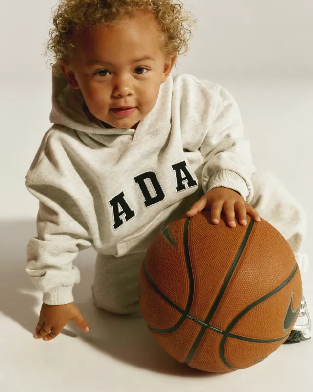 Mini ADA Hoodie - Light Grey Melange sold by Adanola