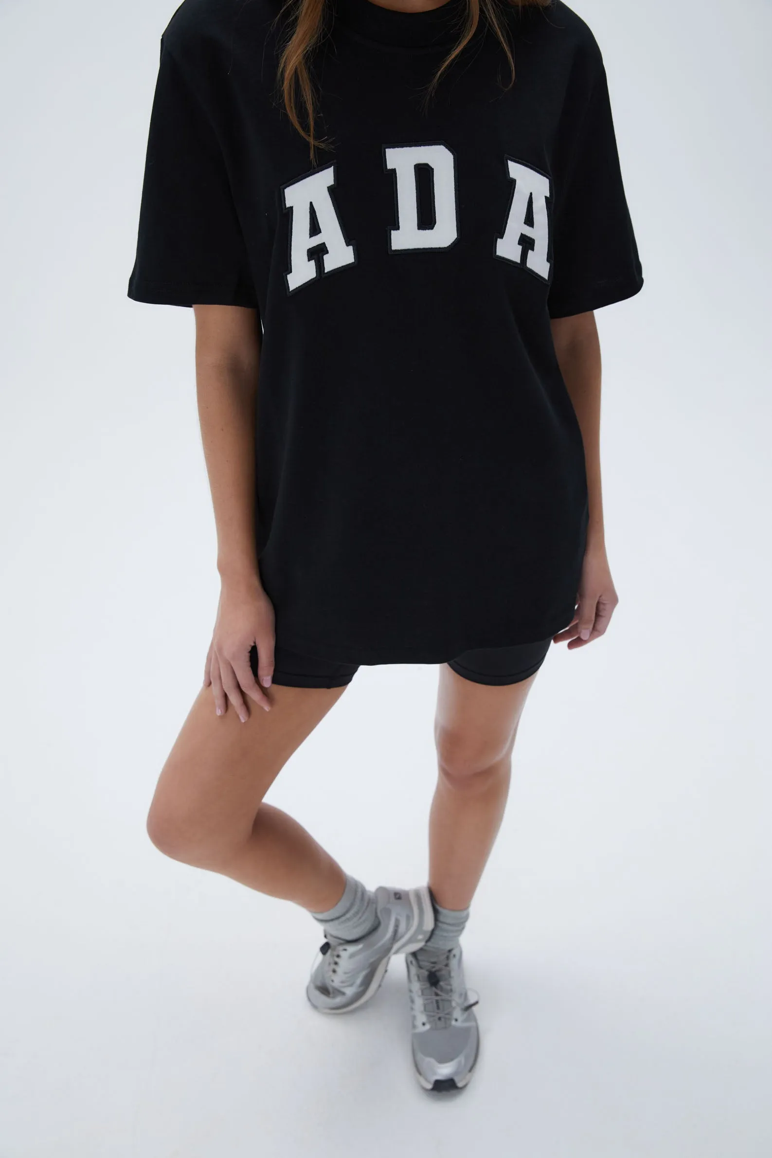 ADA Short Sleeve Oversized T-shirt - Black/White sold by Adanola product image thumbnail 3