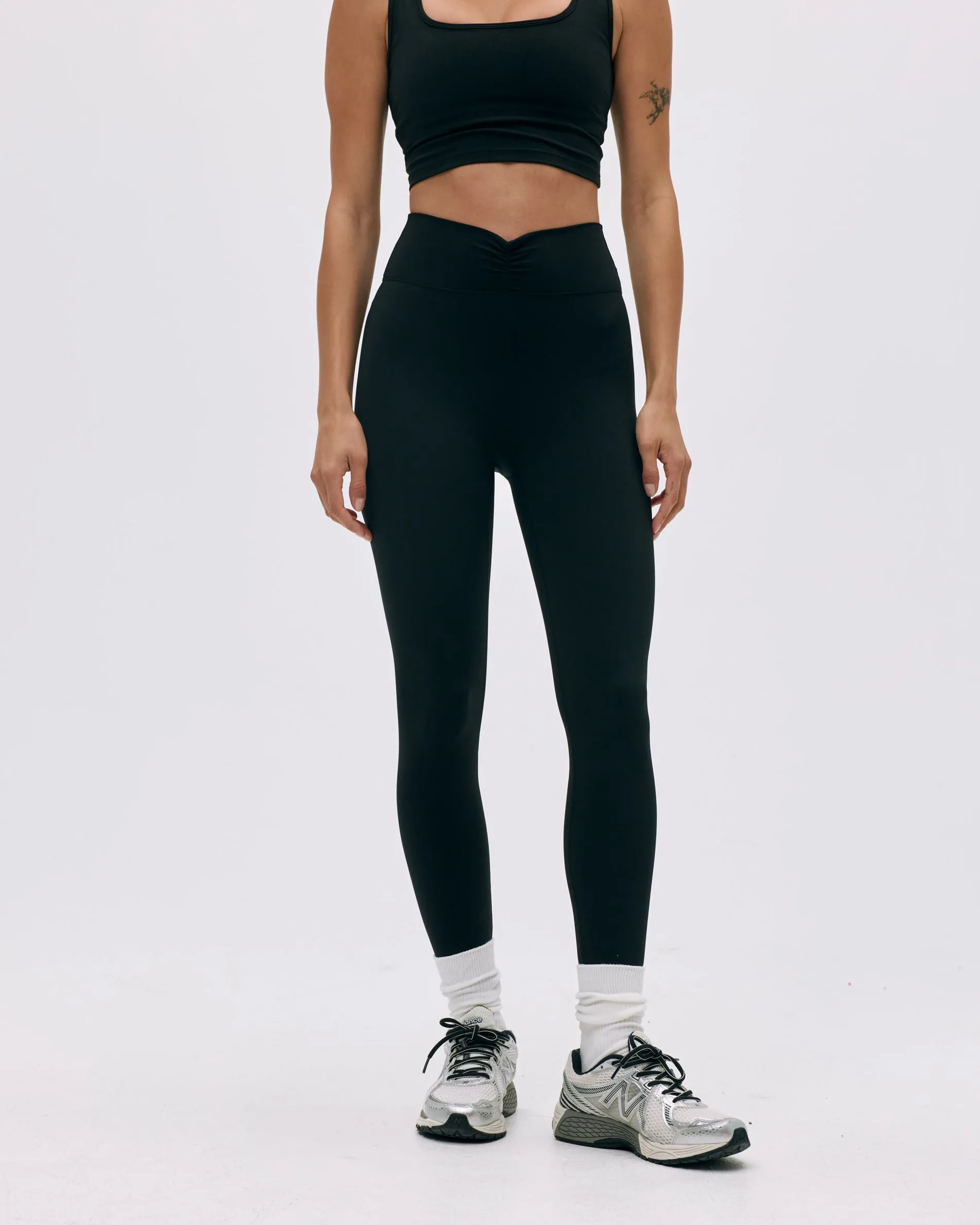 Ultimate Ruched Front Leggings - Black sold by Adanola product image thumbnail 5