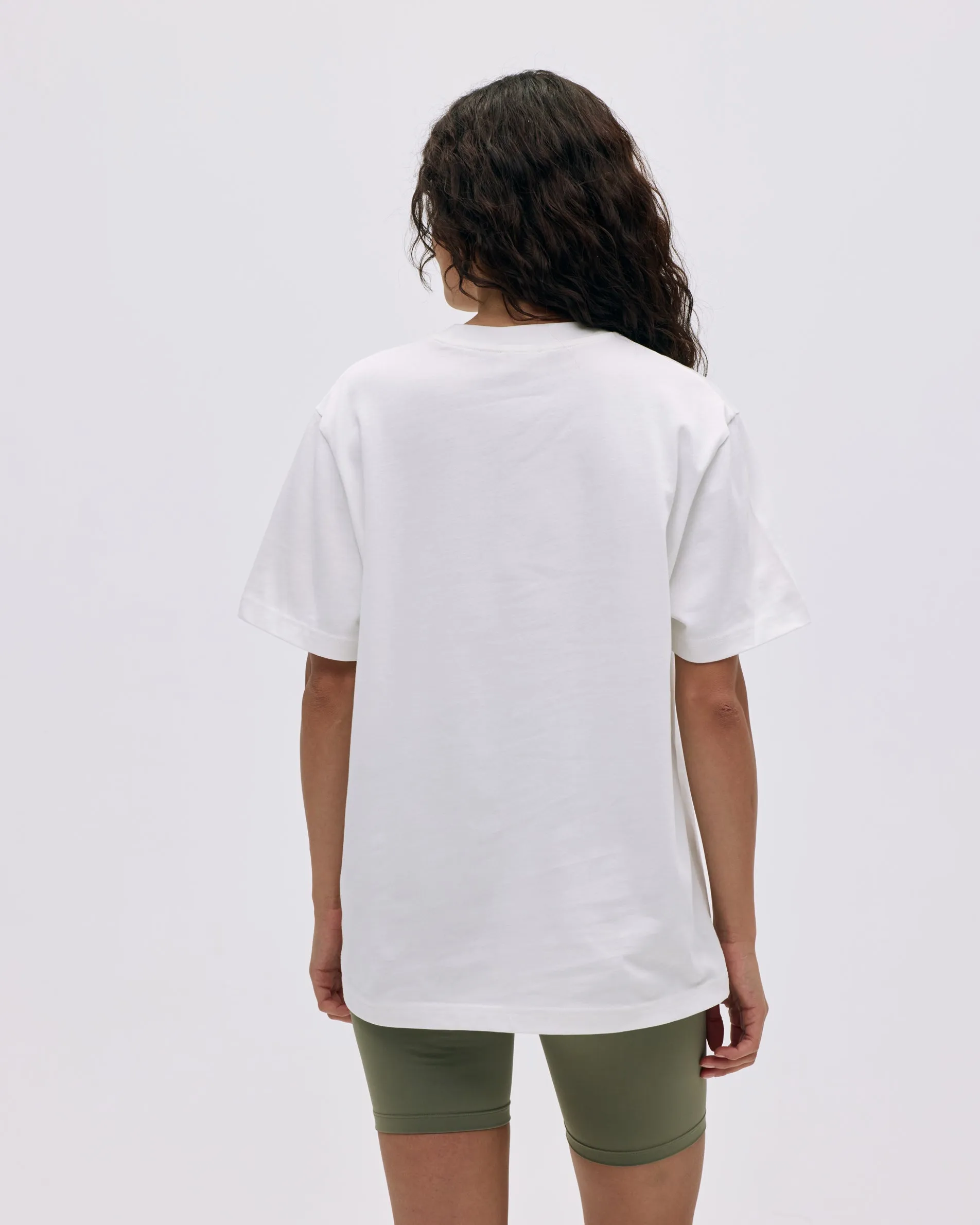 Varsity Short Sleeve Oversized T-shirt - White/Olive Green sold by Adanola product image thumbnail 2