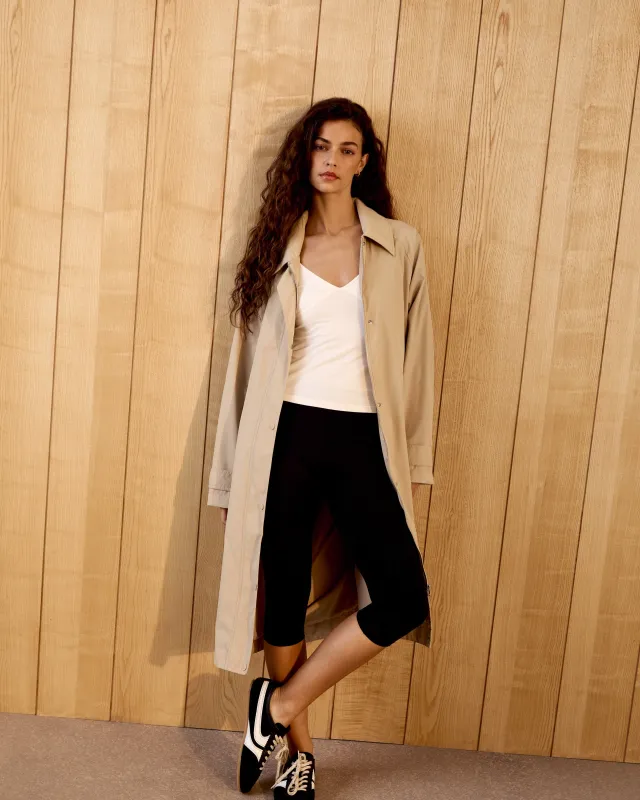 Technical Trench Coat - Beige sold by Adanola