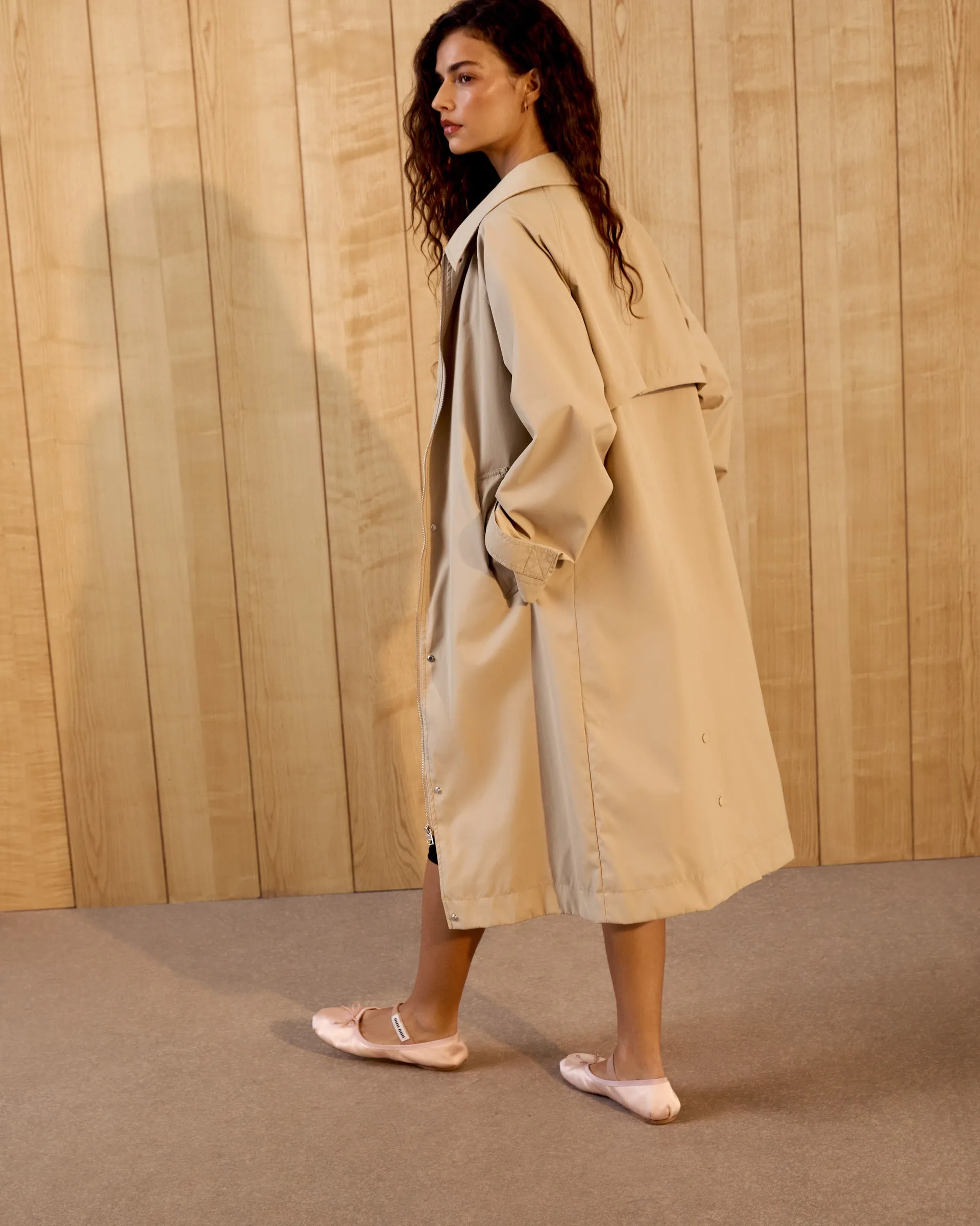 Technical Trench Coat - Beige sold by Adanola product image thumbnail 3