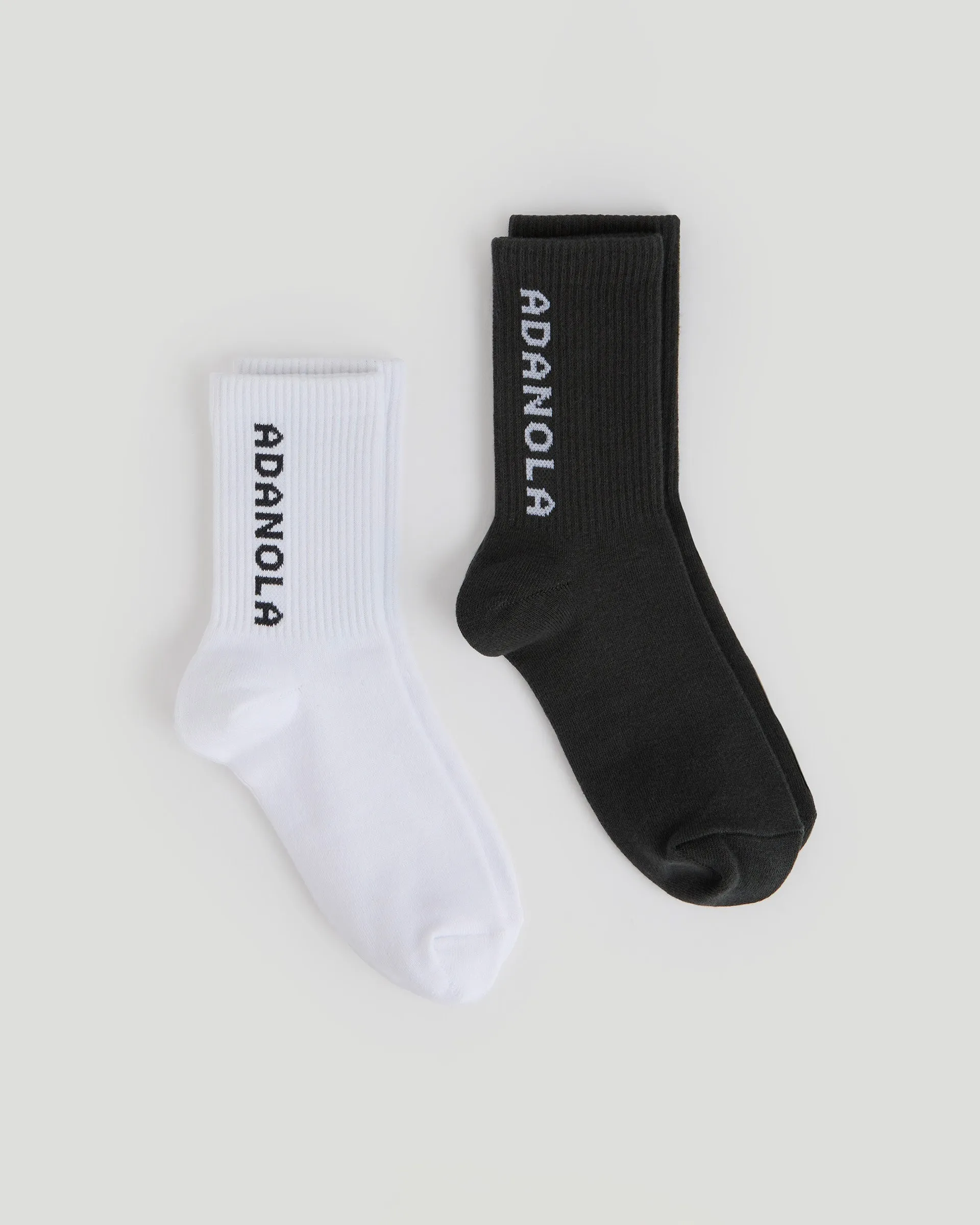 2 Pack Socks - Graphite Grey/White sold by Adanola product image thumbnail 2