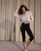 Ultimate Capri Wrap Over Leggings - Black sold by Adanola