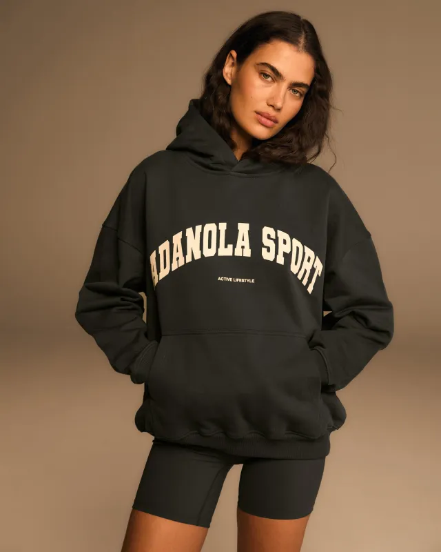 AS Oversized Hoodie - Graphite Grey/Marshmallow White sold by Adanola