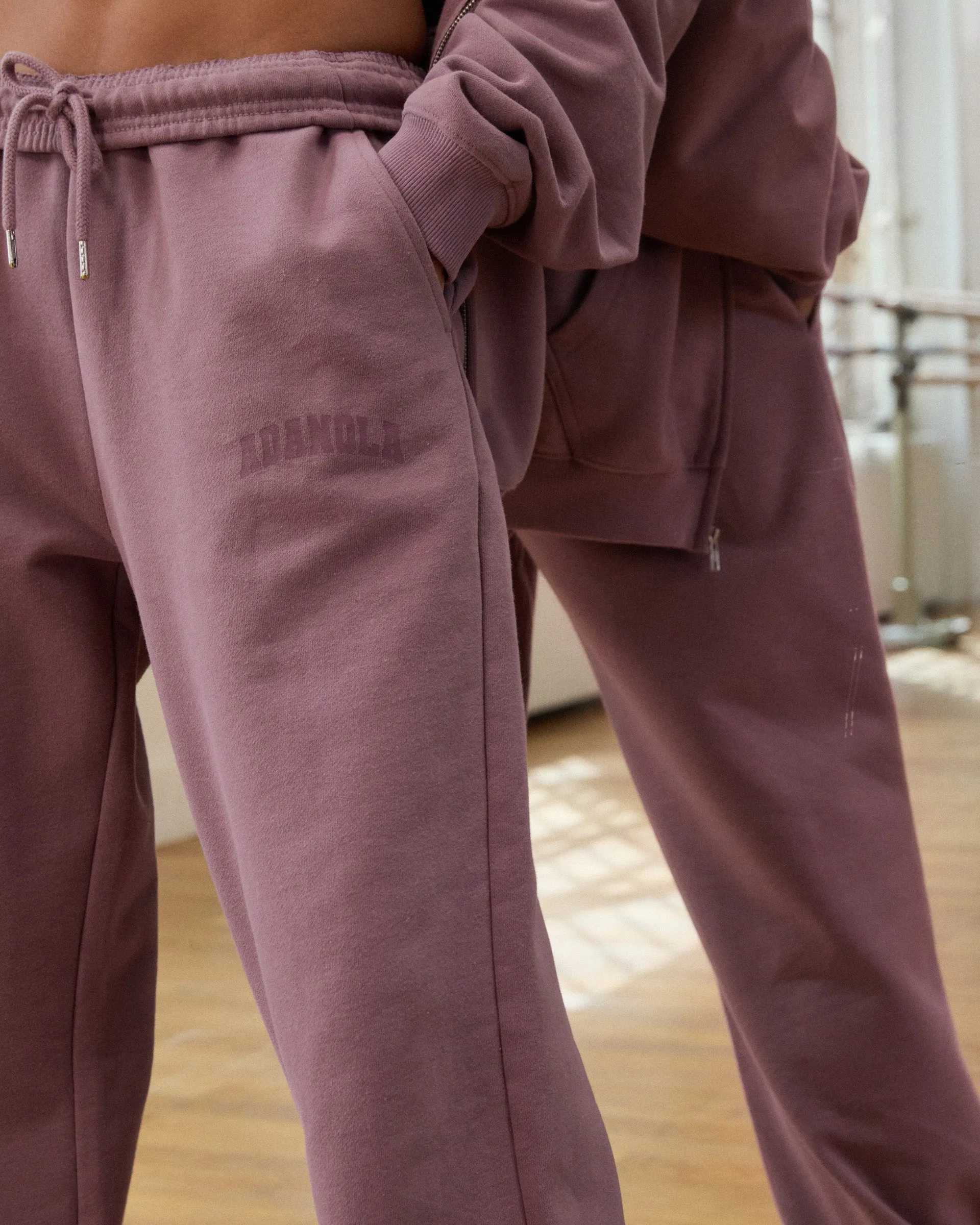 Varsity Straight Leg Sweatpants - Dusk Purple sold by Adanola product image thumbnail 2