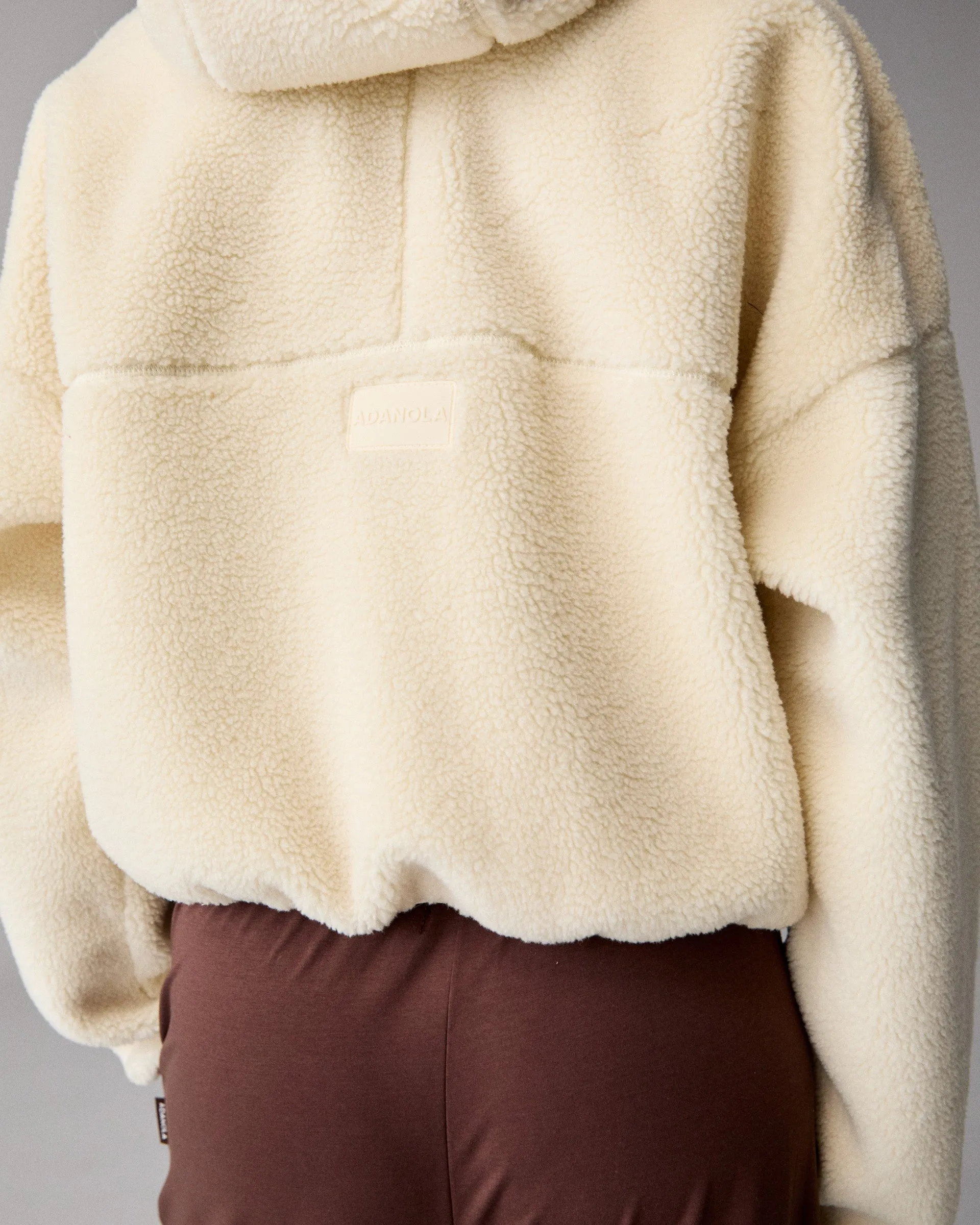 Hooded Borg Bomber Jacket - Marshmallow White sold by Adanola product image thumbnail 4