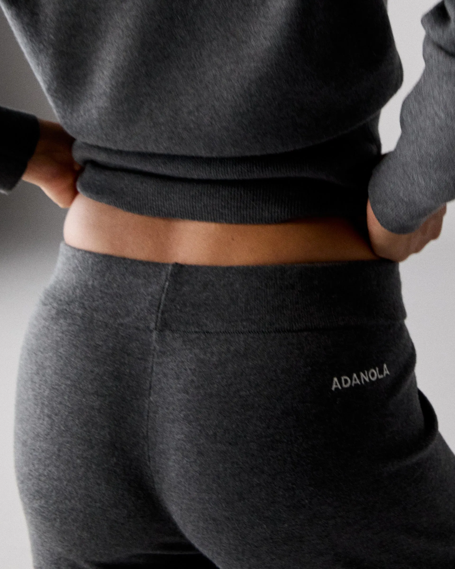 Knit Straight Leg Trousers - Dark Grey sold by Adanola product image thumbnail 2