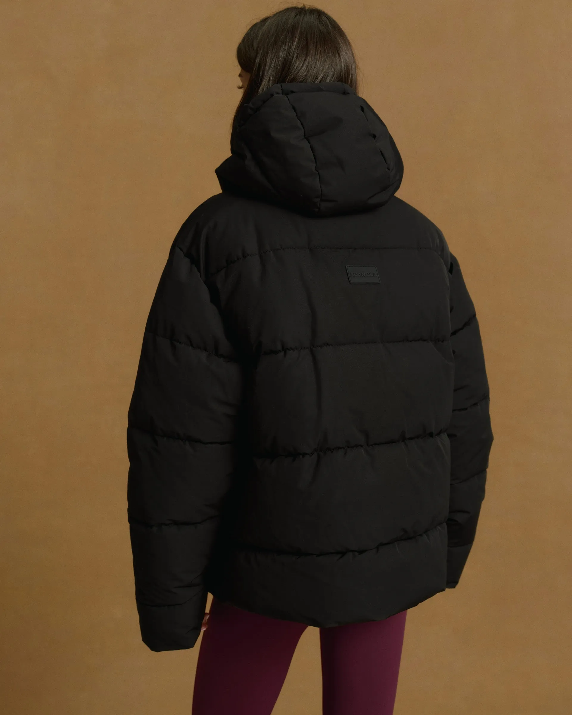 Hooded Puffer Jacket - Black sold by Adanola product image thumbnail 2