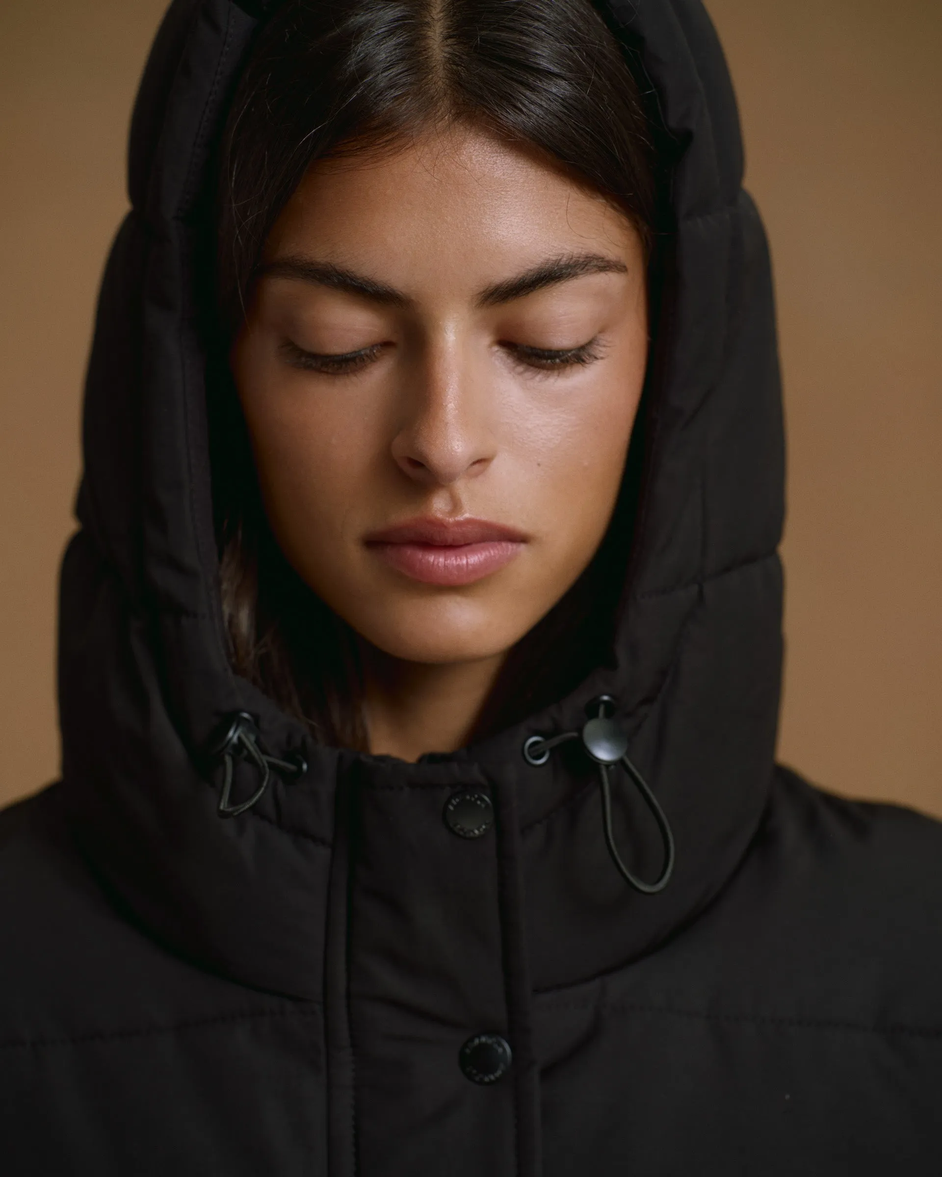 Hooded Puffer Jacket - Black sold by Adanola product image thumbnail 3