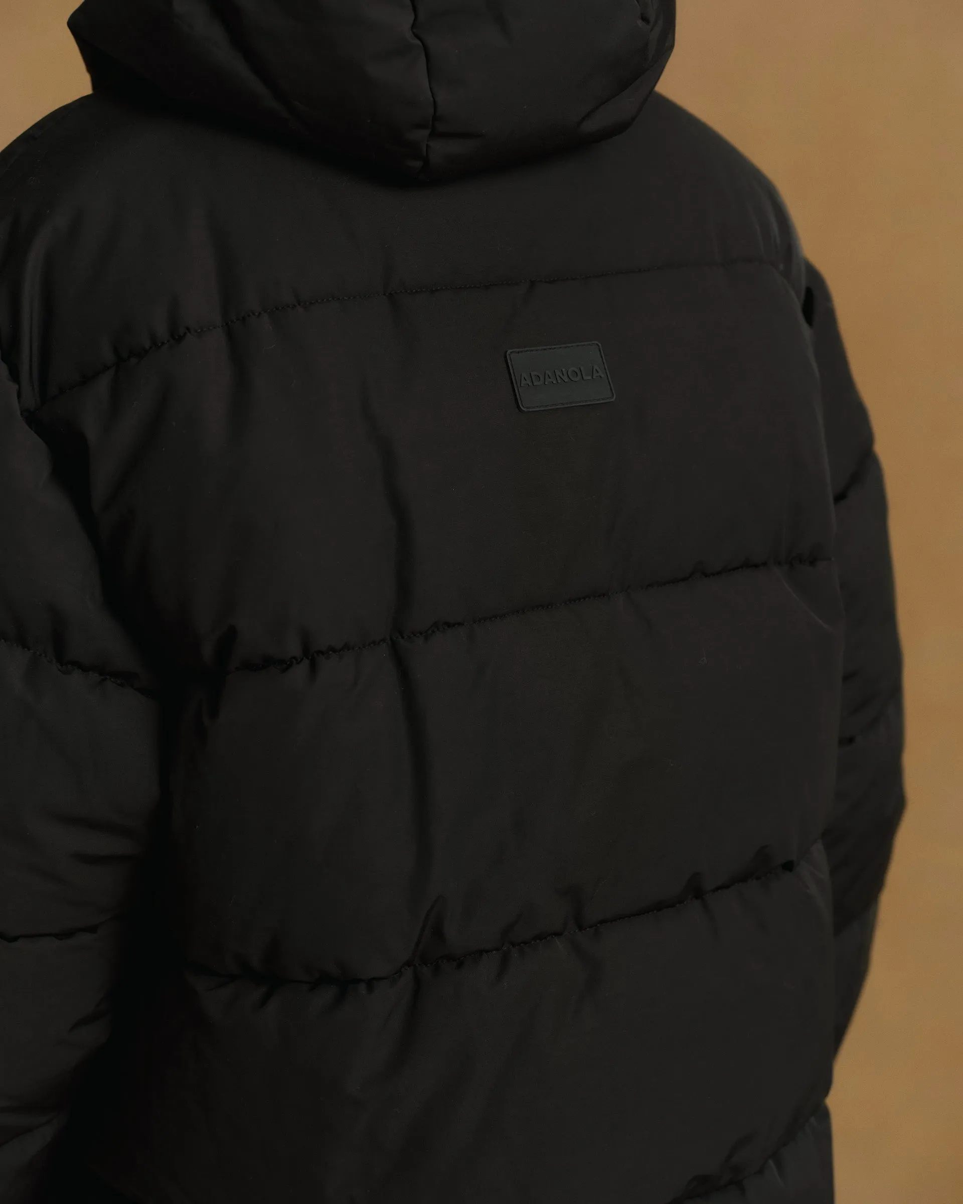 Hooded Puffer Jacket - Black sold by Adanola product image thumbnail 5