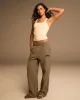Varsity Straight Leg Sweatpants - Clay Beige sold by Adanola