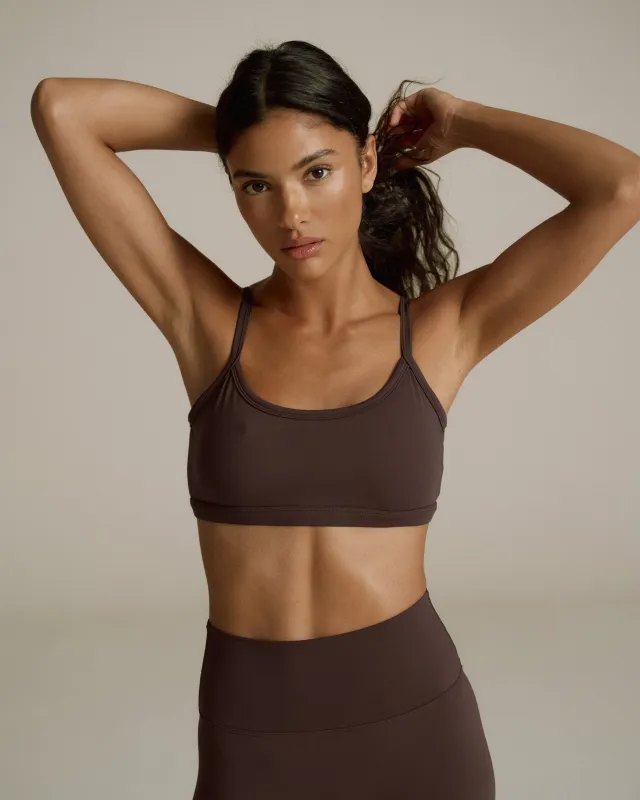 Ultimate Scoop Bra - Chocolate Brown sold by Adanola