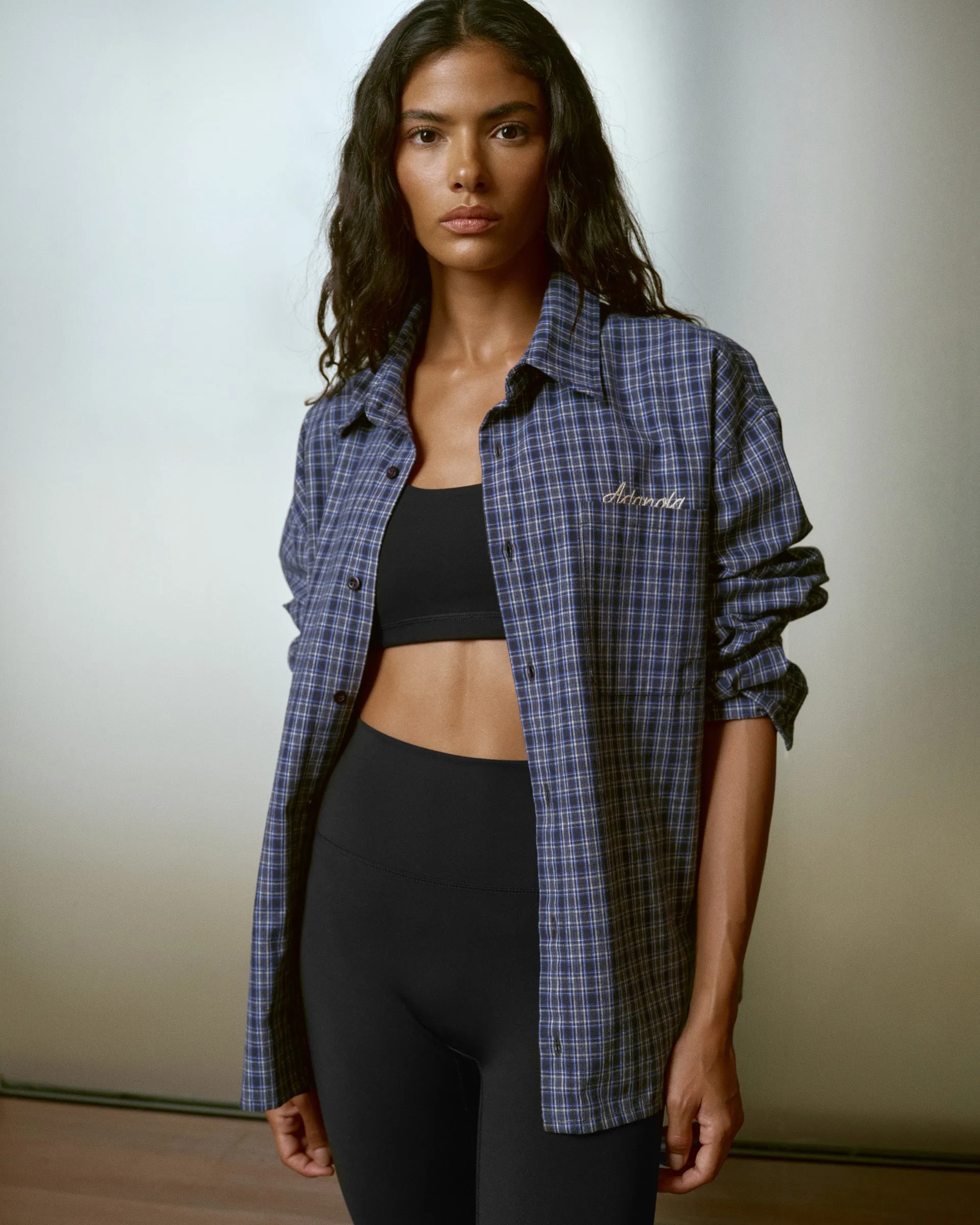 Oversized Shirt - Blue Check | Parallel