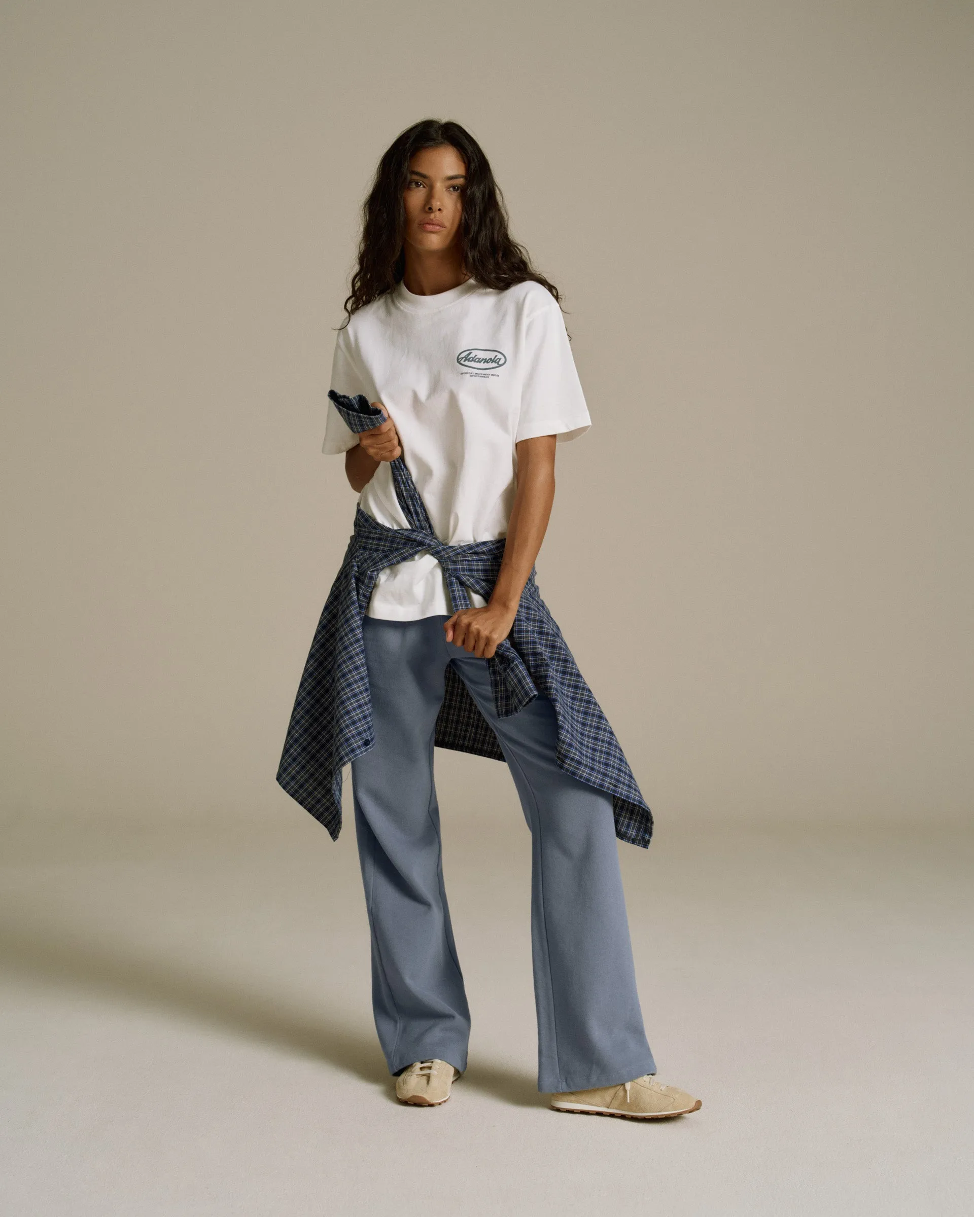 Signature Short Sleeve Oversized T-shirt - White sold by Adanola product image thumbnail 3