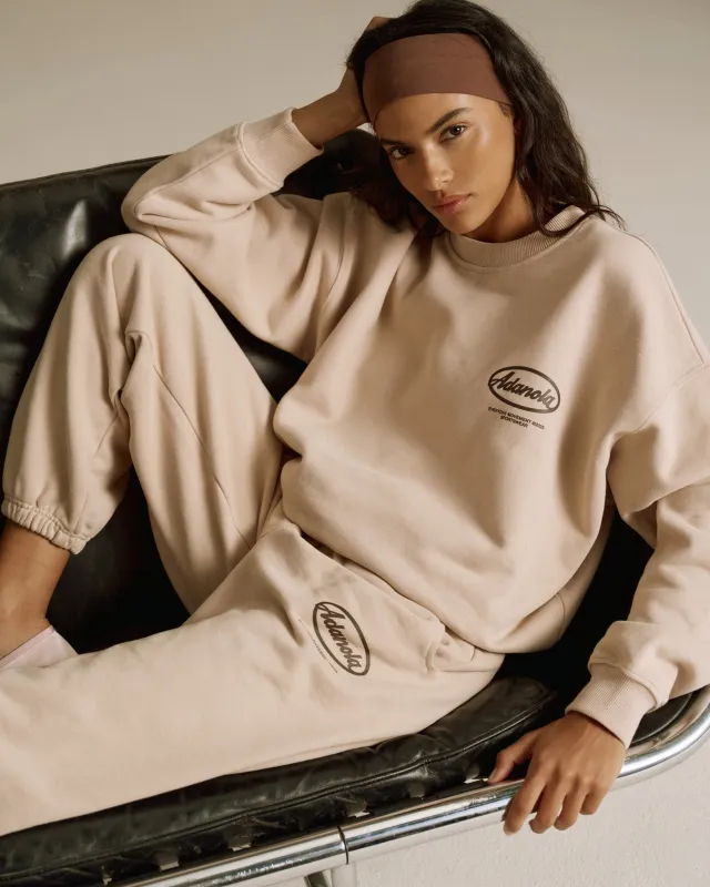 Signature Oversized Sweatshirt - Almond sold by Adanola