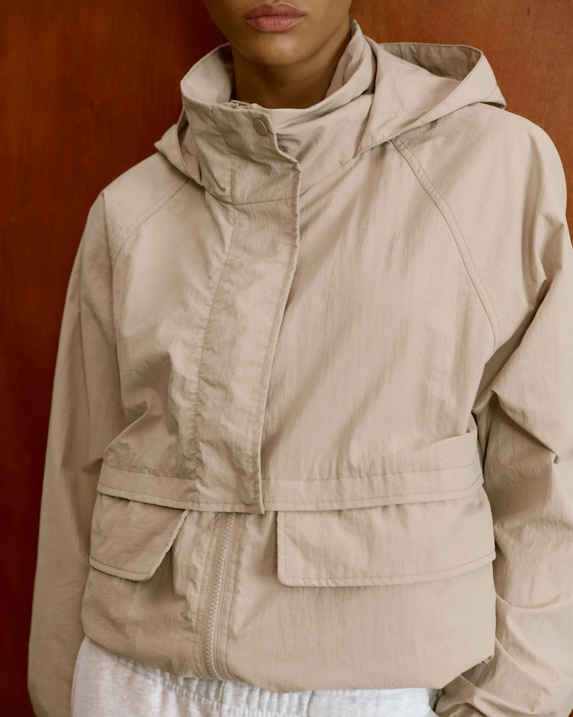 Storm Flap Rain Jacket - Almond sold by Adanola product image thumbnail 3