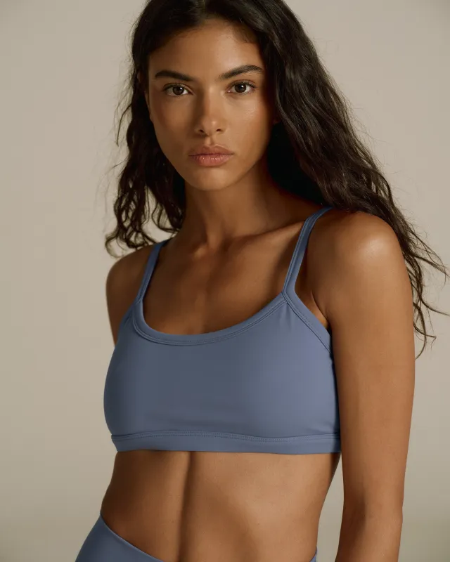 Ultimate Scoop Bra - Slate Blue sold by Adanola