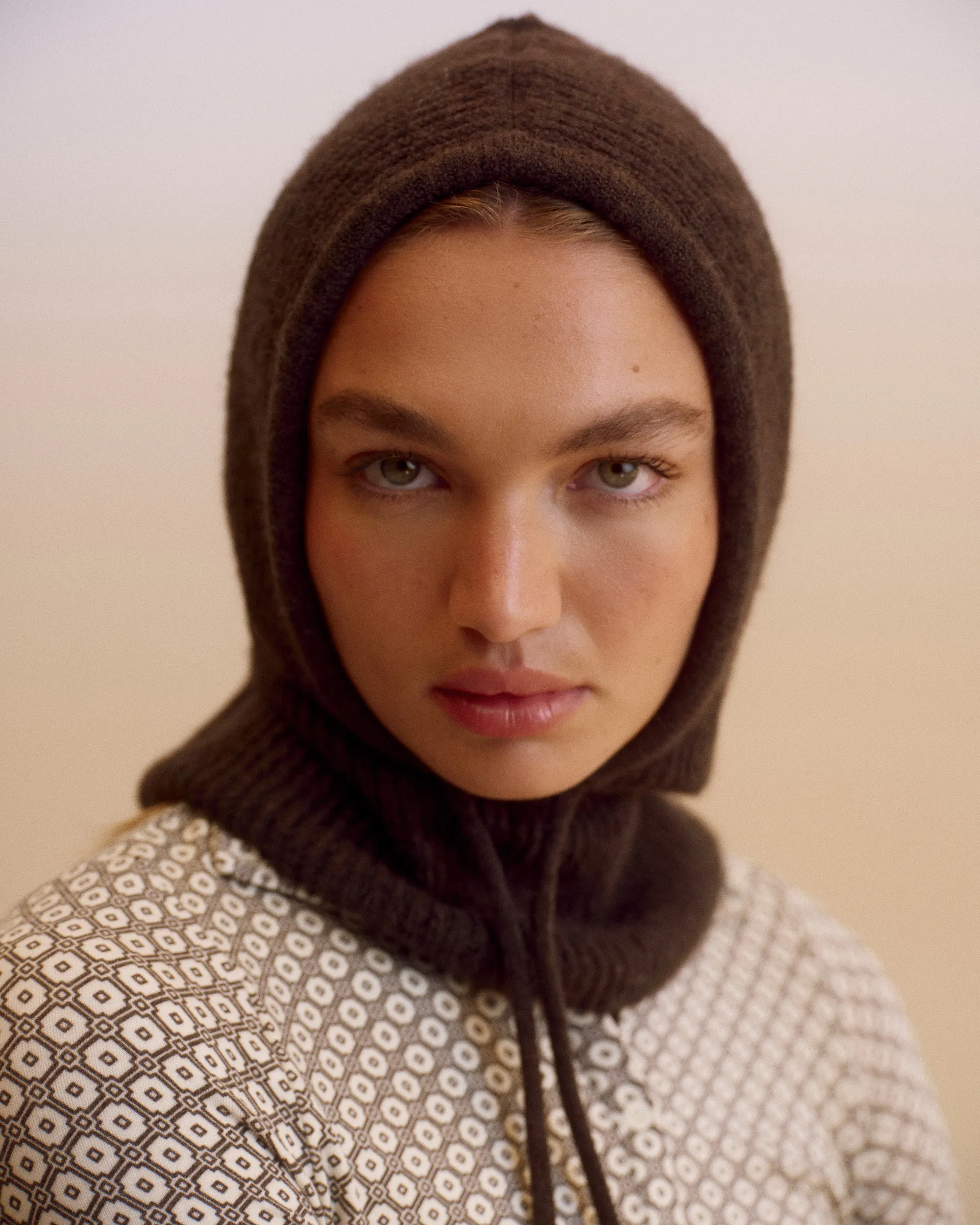 Knitted Balaclava - Coffee Bean sold by Adanola product image thumbnail 3