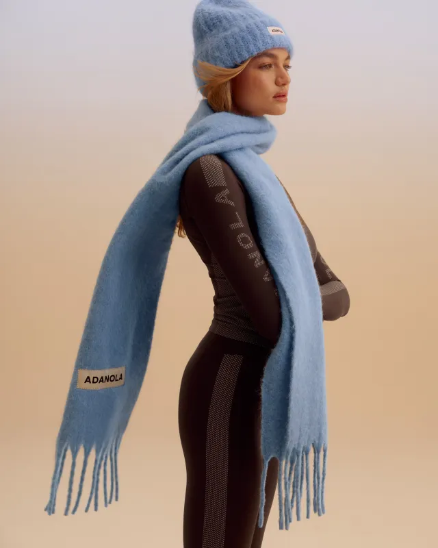 Brushed Scarf - Ice Blue sold by Adanola