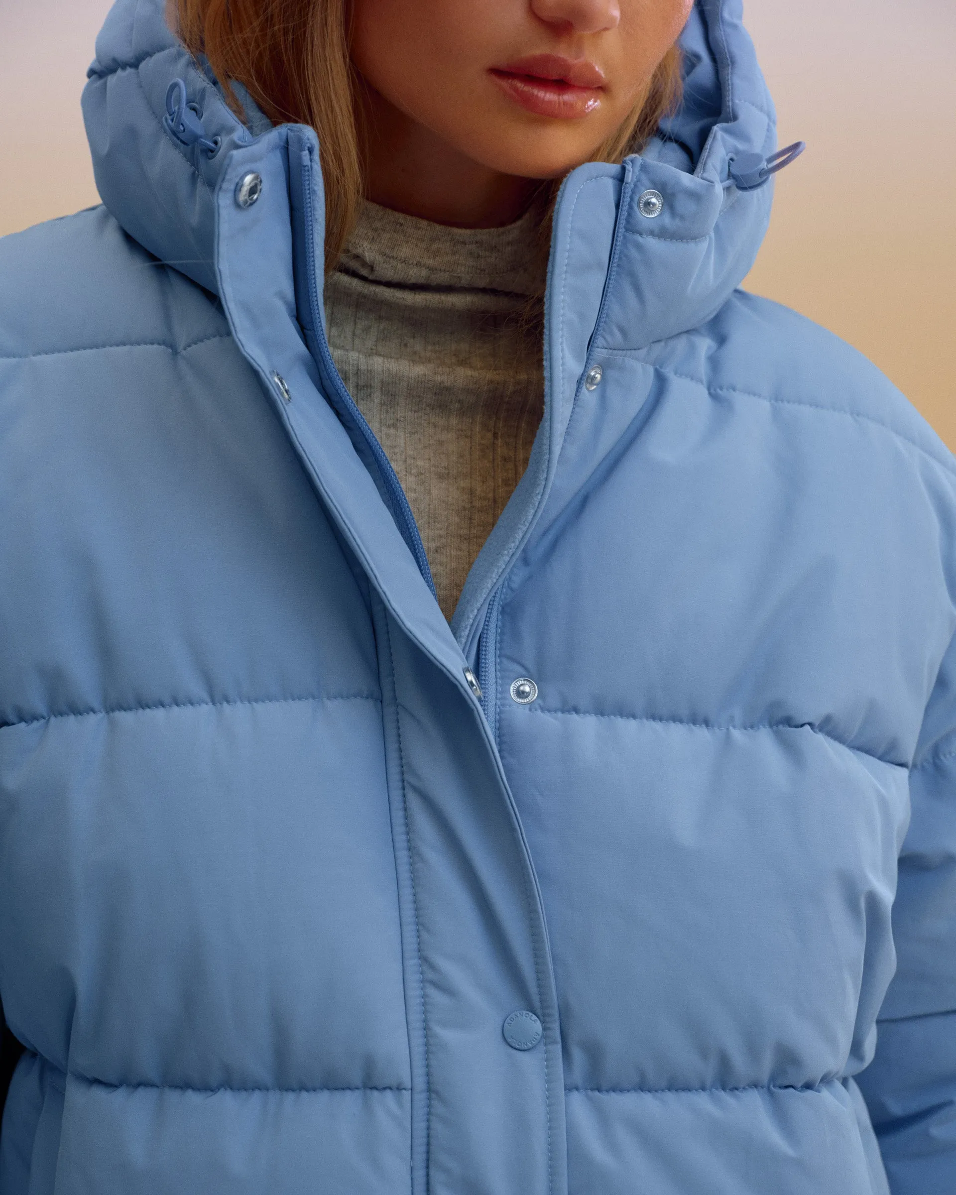 Hooded Puffer Jacket - Ice Blue sold by Adanola product image thumbnail 2