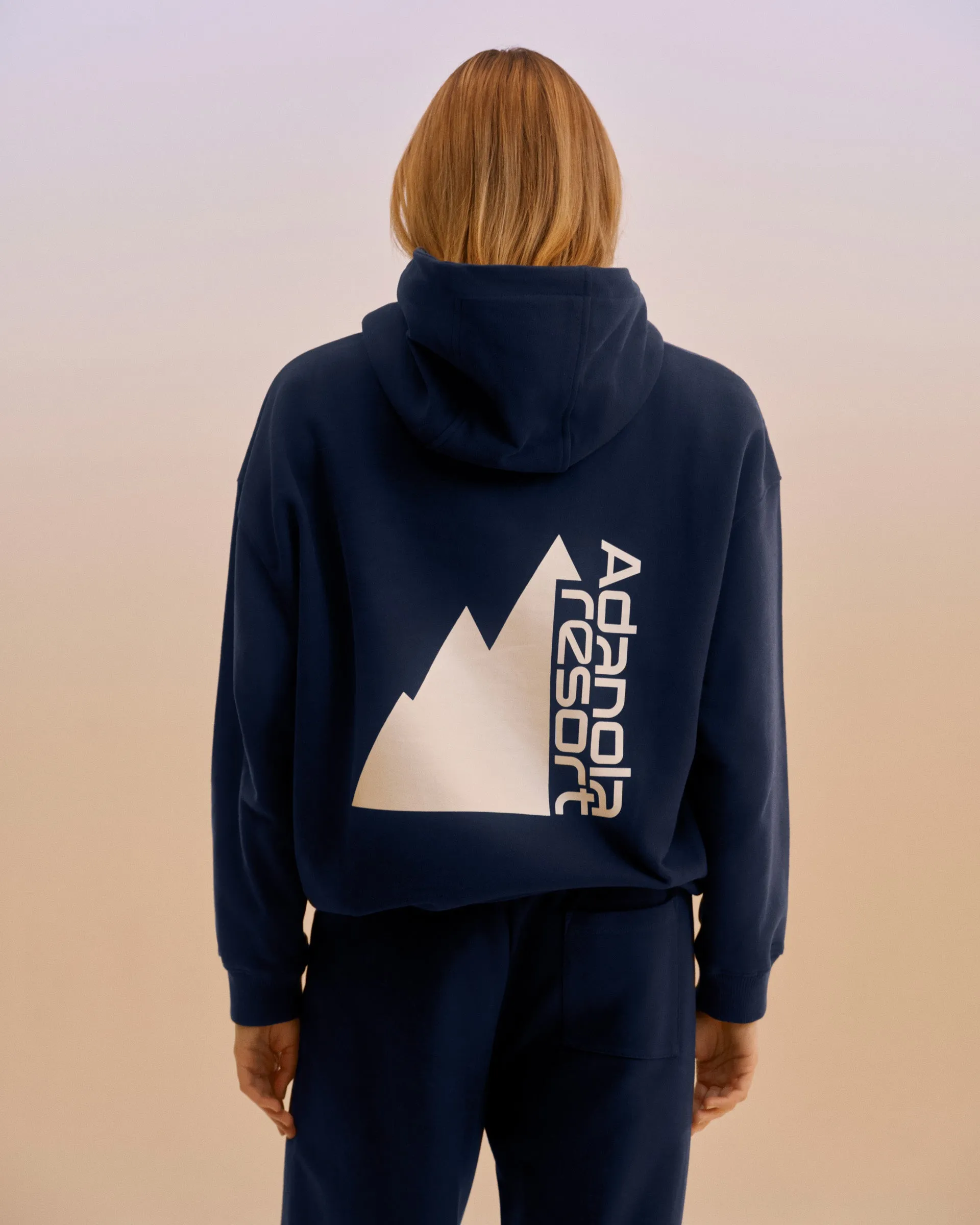 Peaks Oversized Hoodie - Navy Blue sold by Adanola product image thumbnail 2