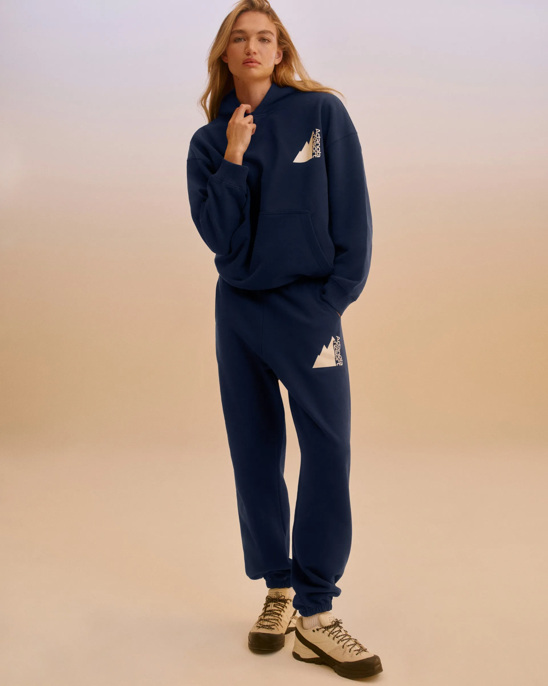 Peaks Oversized Hoodie - Navy Blue sold by Adanola product image thumbnail 3