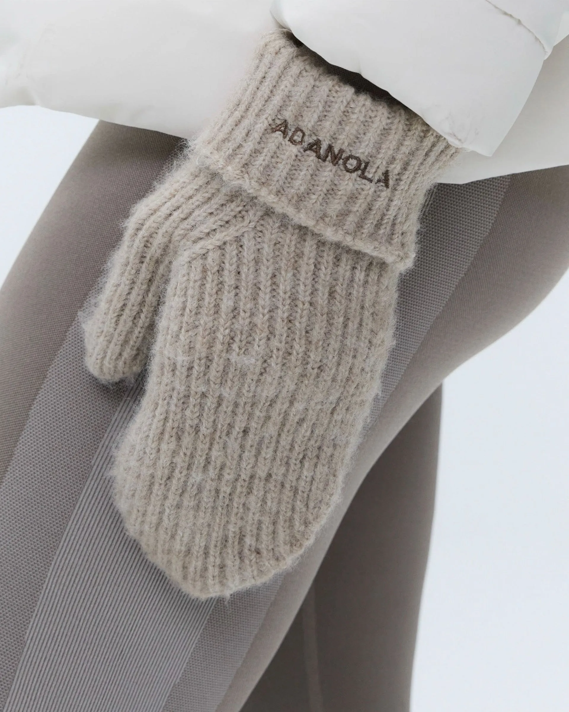 Knit Mittens - Sand sold by Adanola product image thumbnail 4