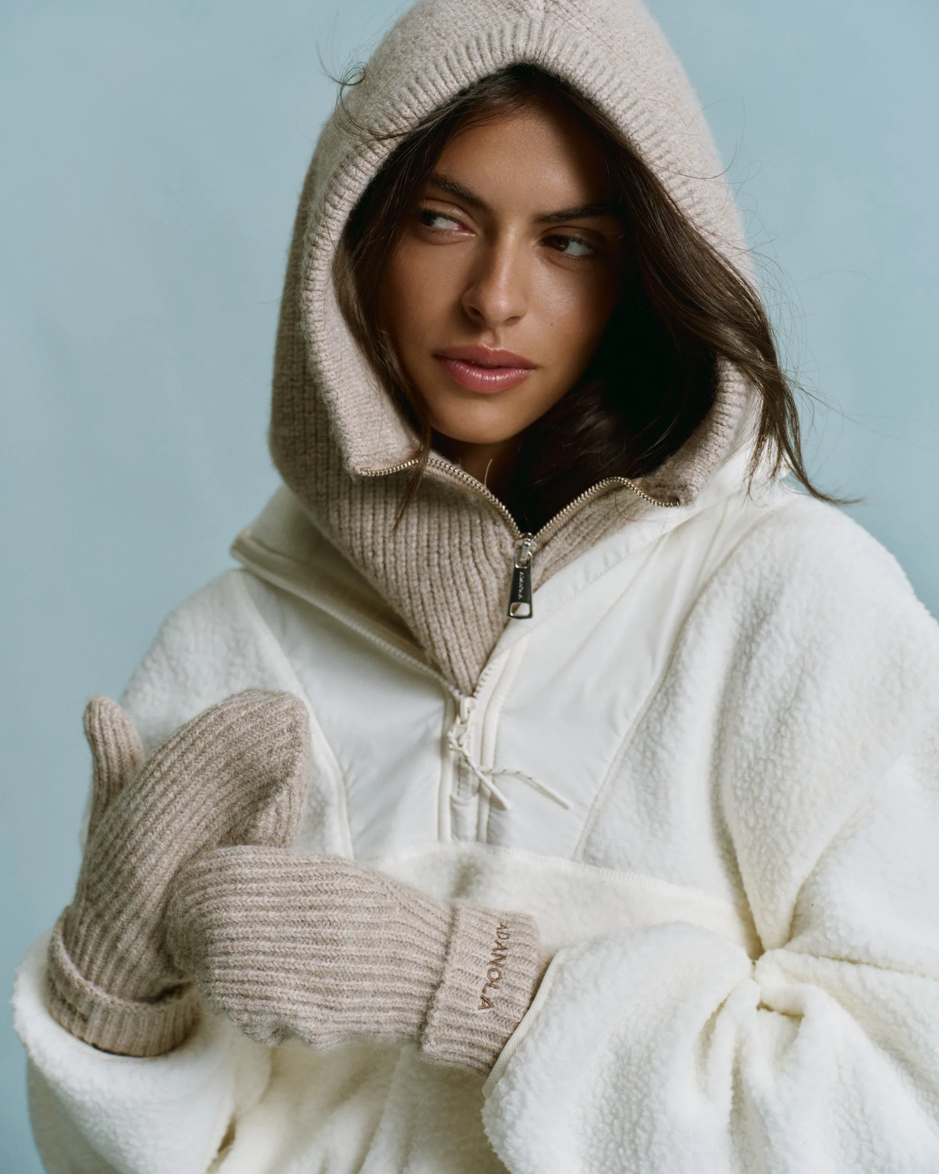 Knit Mittens - Sand sold by Adanola product image thumbnail 2