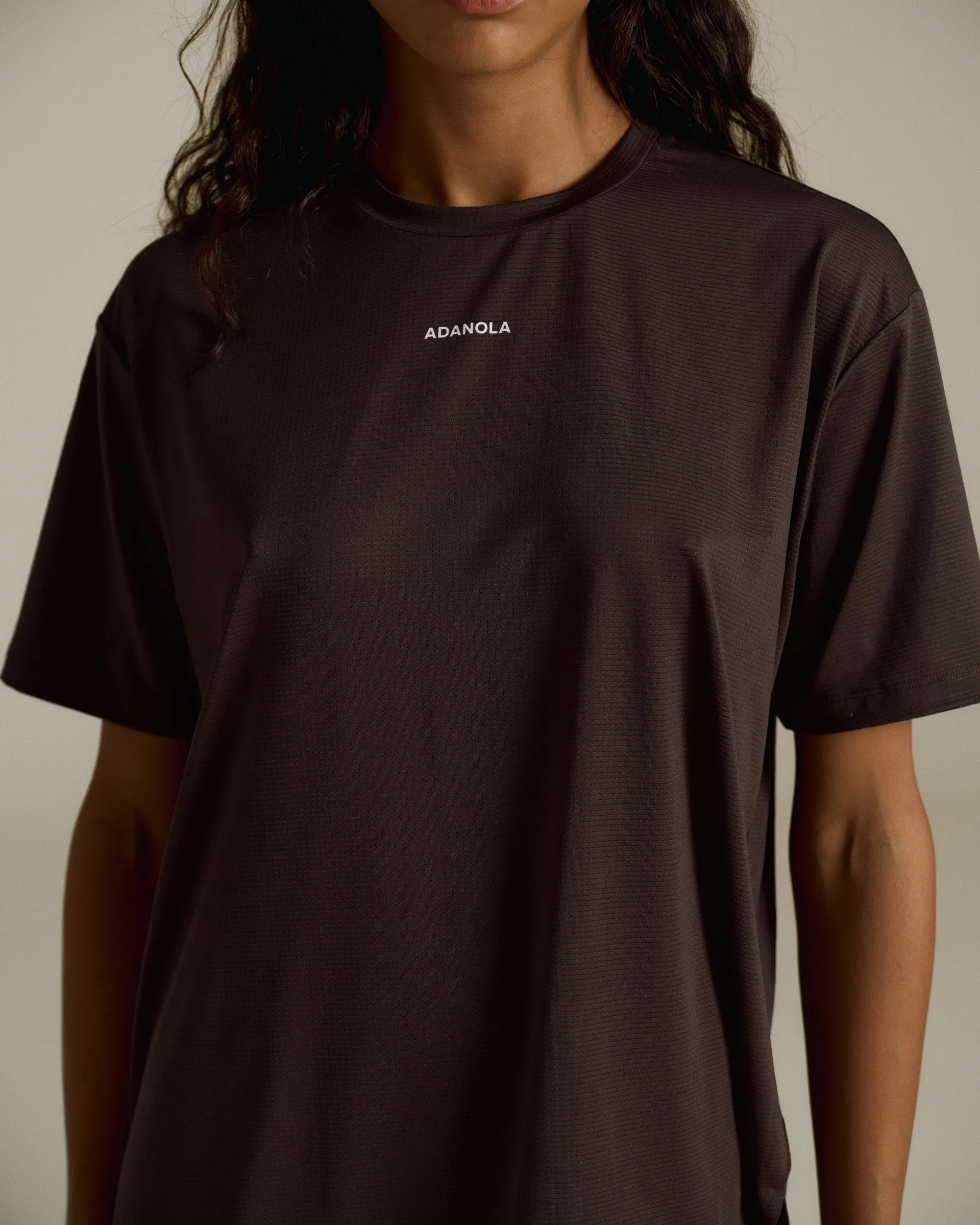 Mesh Active T-Shirt - Coffee Bean sold by Adanola
