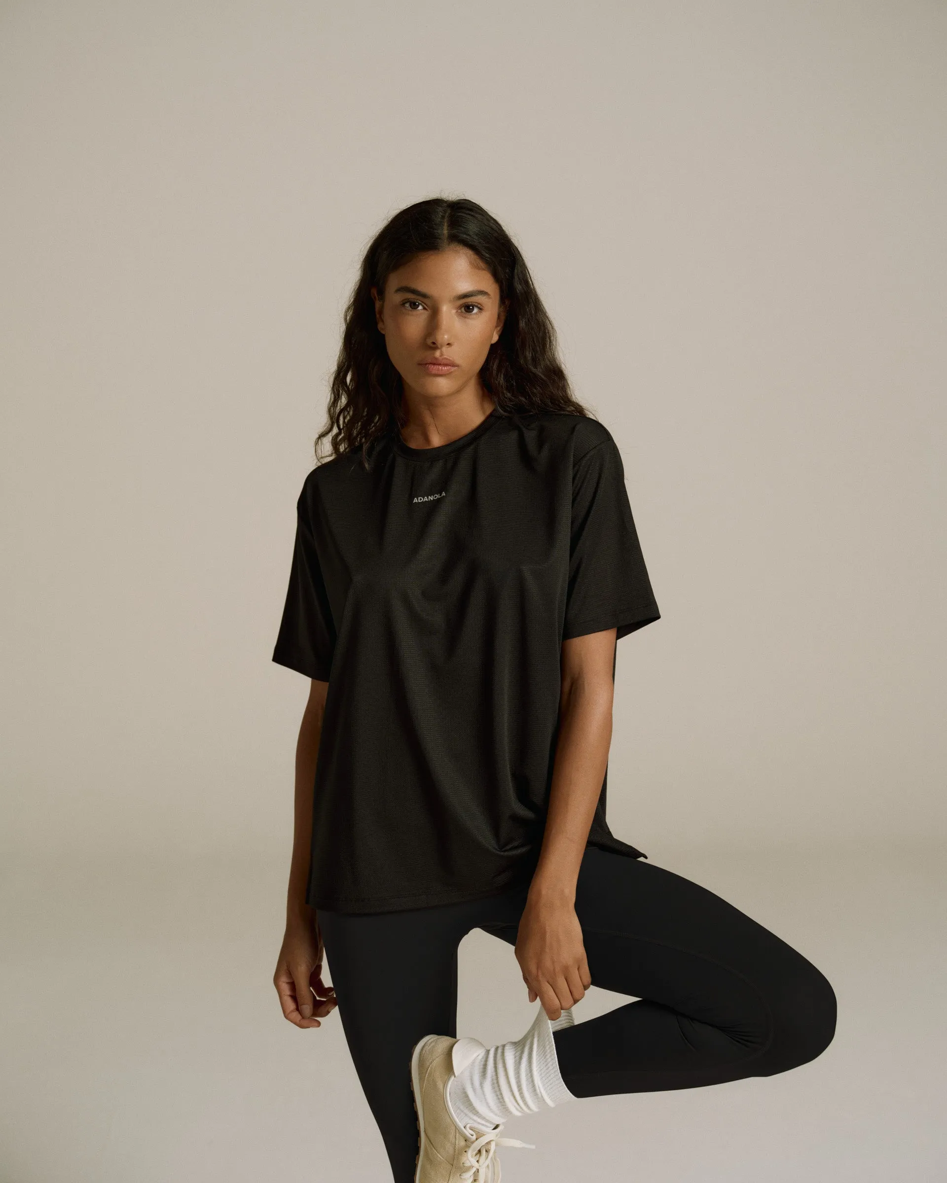 Mesh Active T-Shirt - Black sold by Adanola