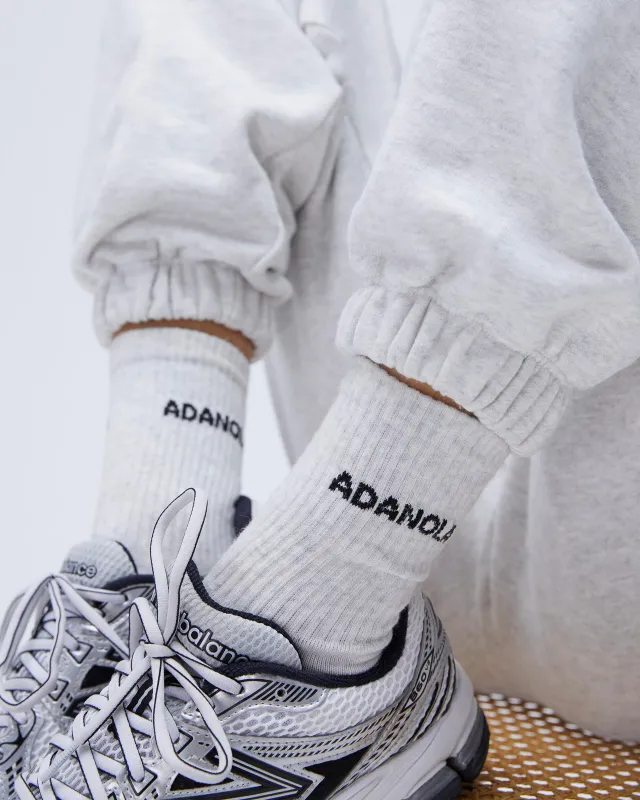 Socks - Light Grey Melange sold by Adanola