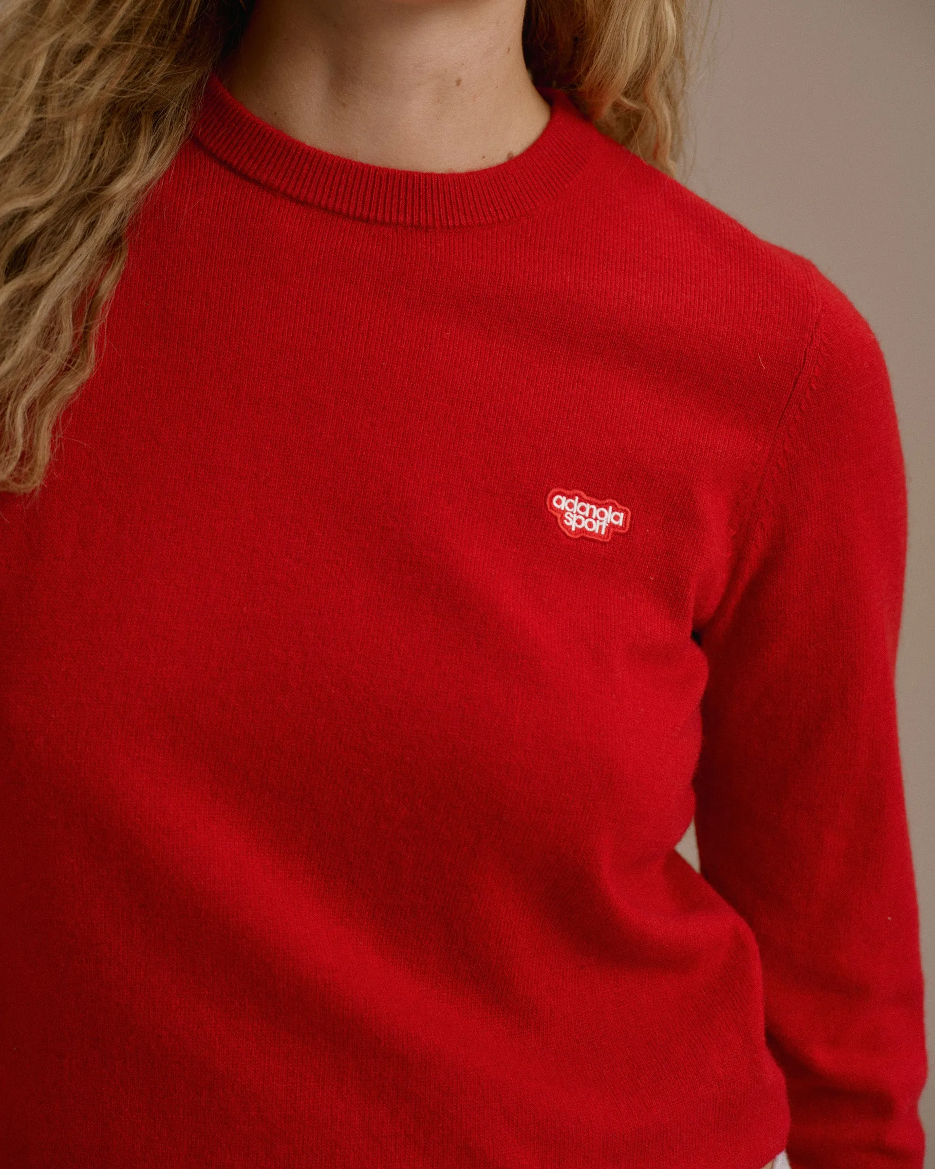 Knit Classic Crewneck Sweatshirt - Classic Red sold by Adanola product image thumbnail 2