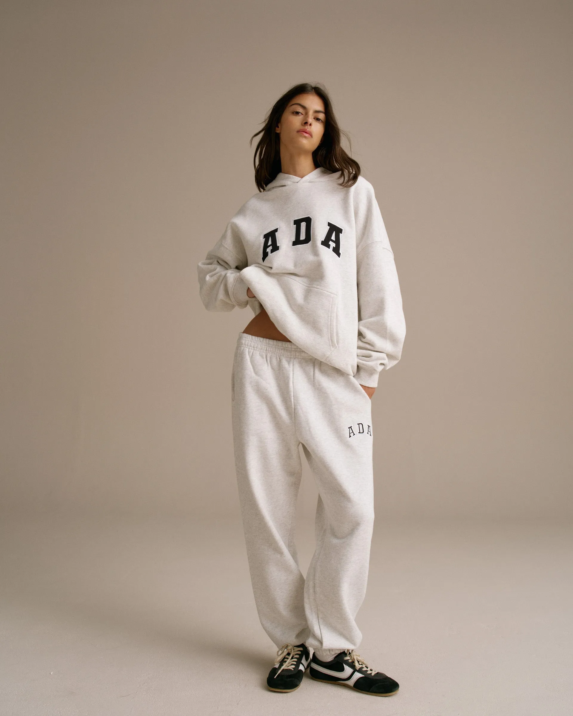 ADA Oversized Hoodie - Light Grey Melange sold by Adanola product image thumbnail 4