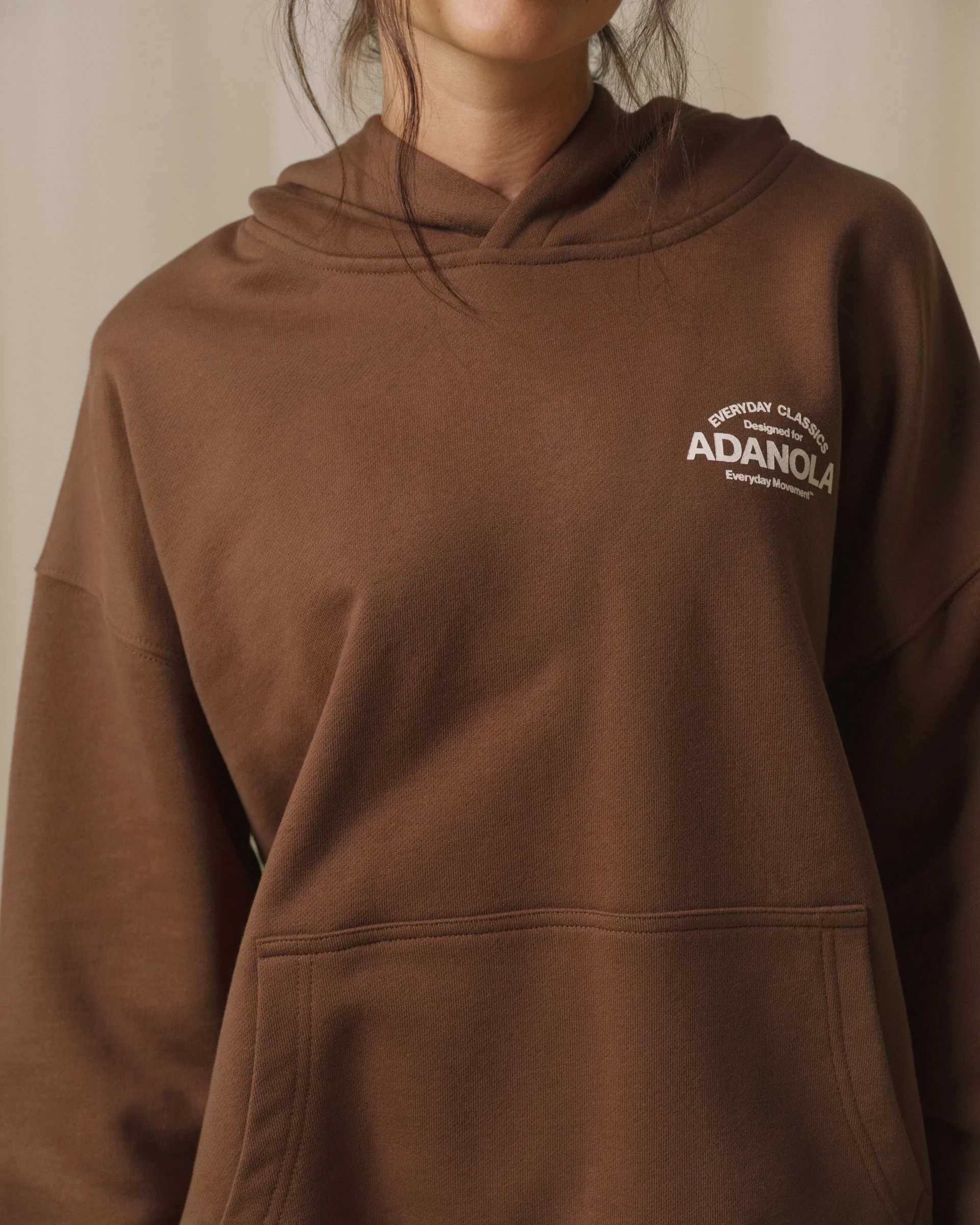 Classics Oversized Hoodie - Mocha Brown sold by Adanola product image thumbnail 3