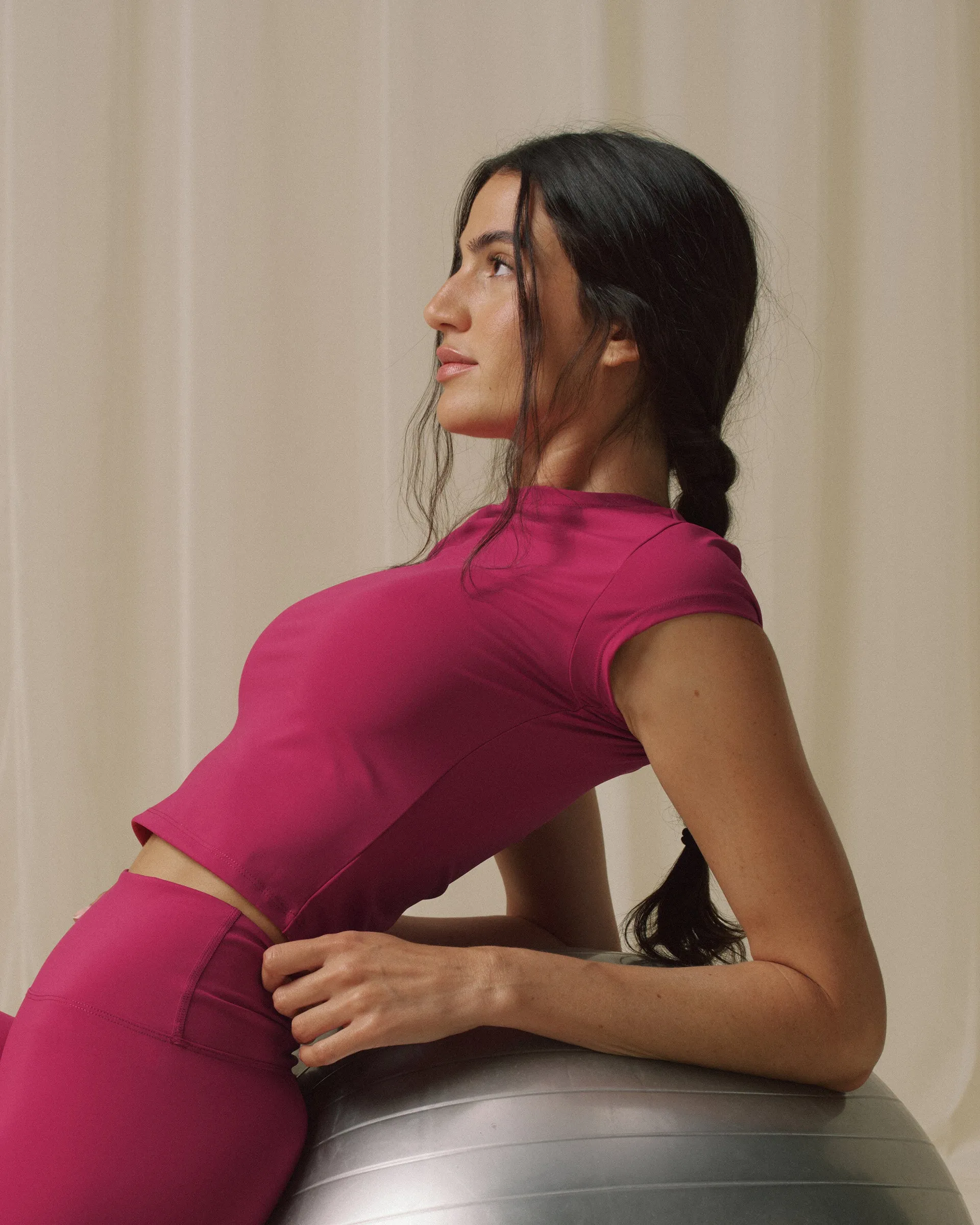 Ultimate Cap Sleeve Top - Berry Red sold by Adanola