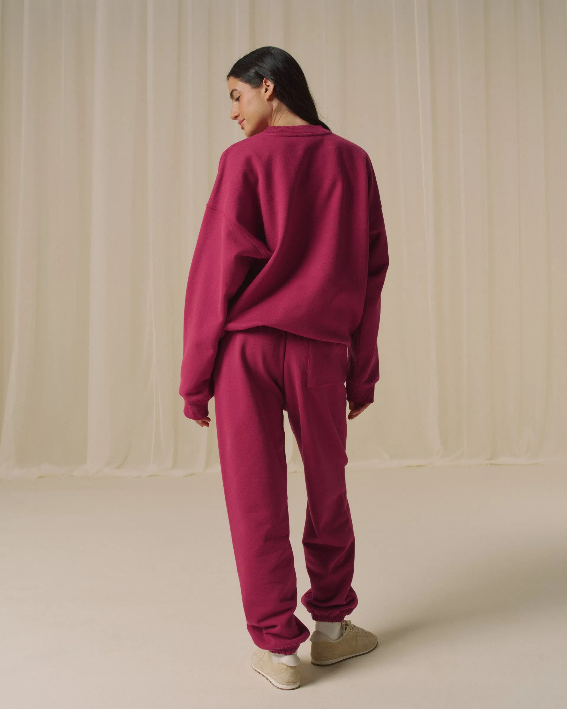 Movement Oversized Sweatshirt - Berry Red sold by Adanola product image thumbnail 2