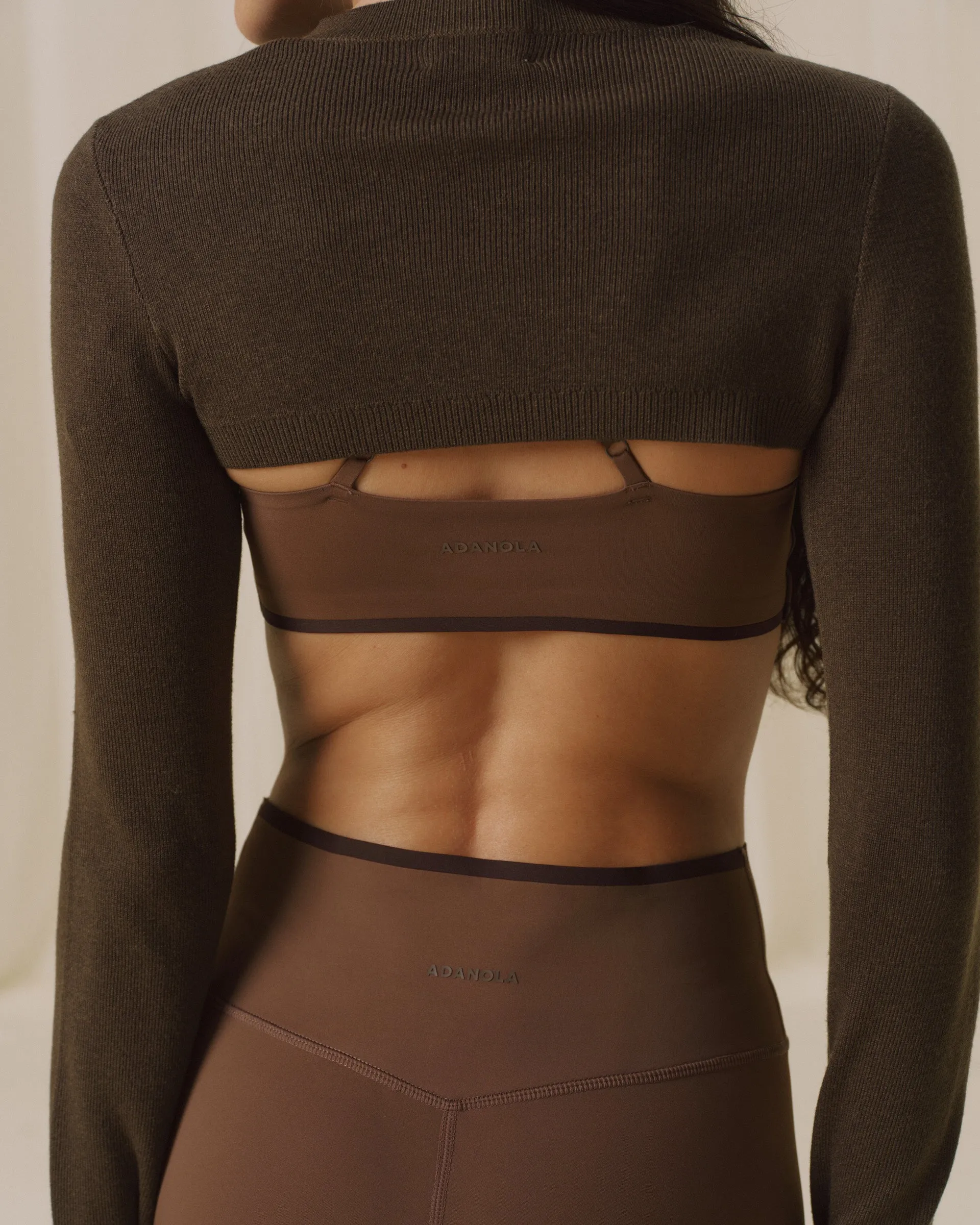 Knit Bolero - Mocha Brown sold by Adanola product image thumbnail 2