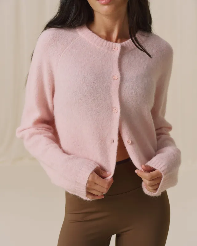 Knit Cardigan - Blush Pink sold by Adanola