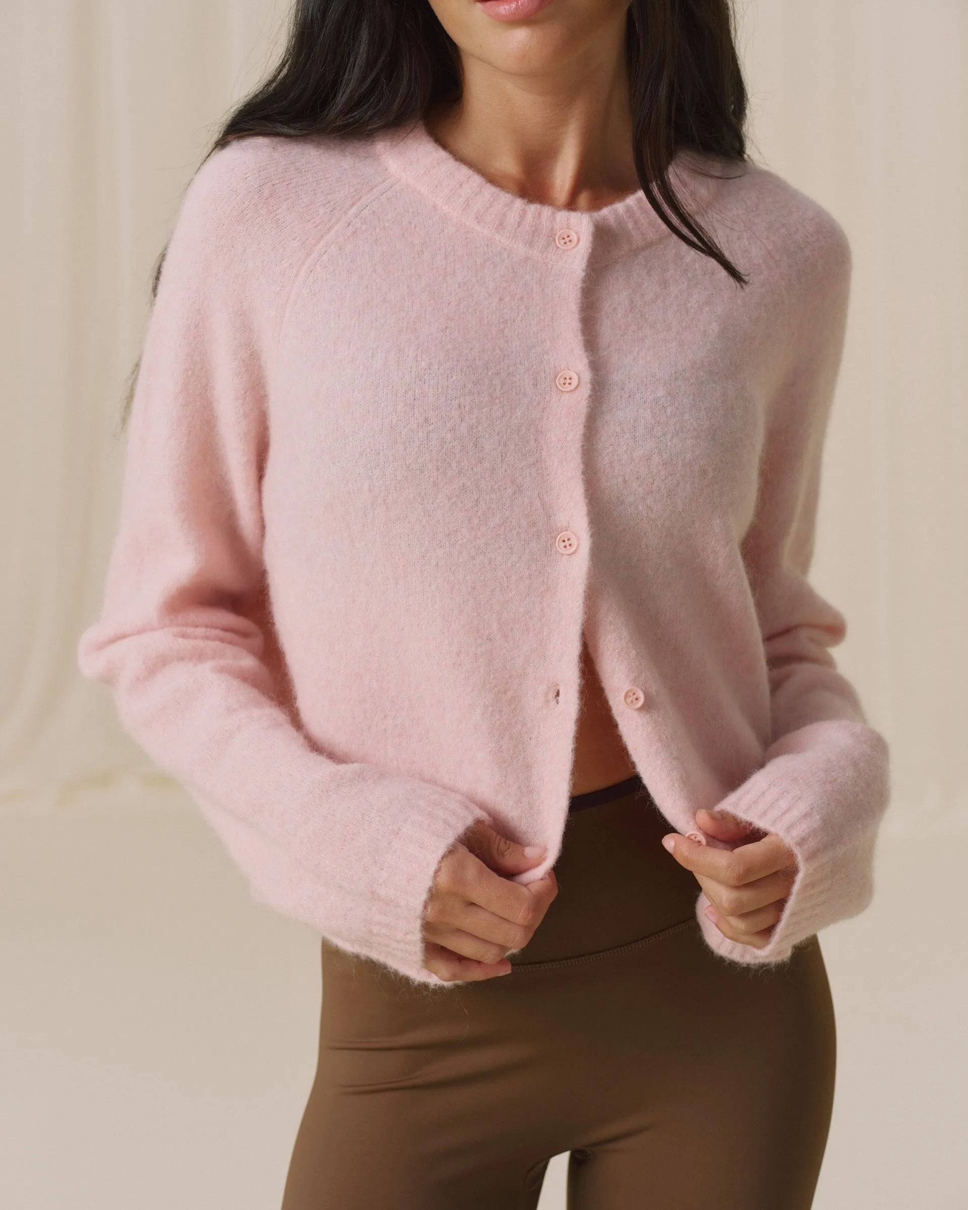 Knit Cardigan - Blush Pink sold by Adanola