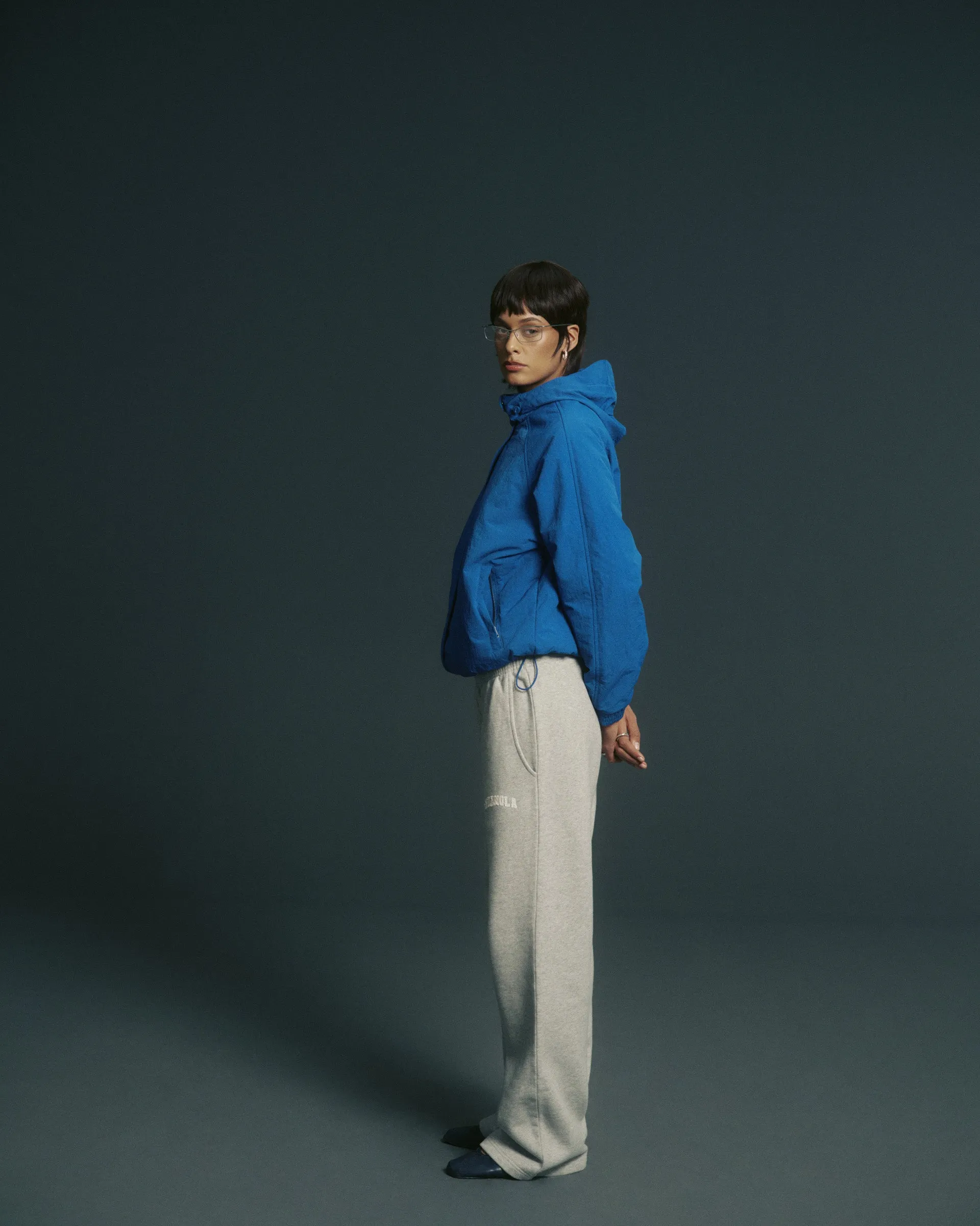 Padded Windbreaker Jacket - College Blue sold by Adanola product image thumbnail 2