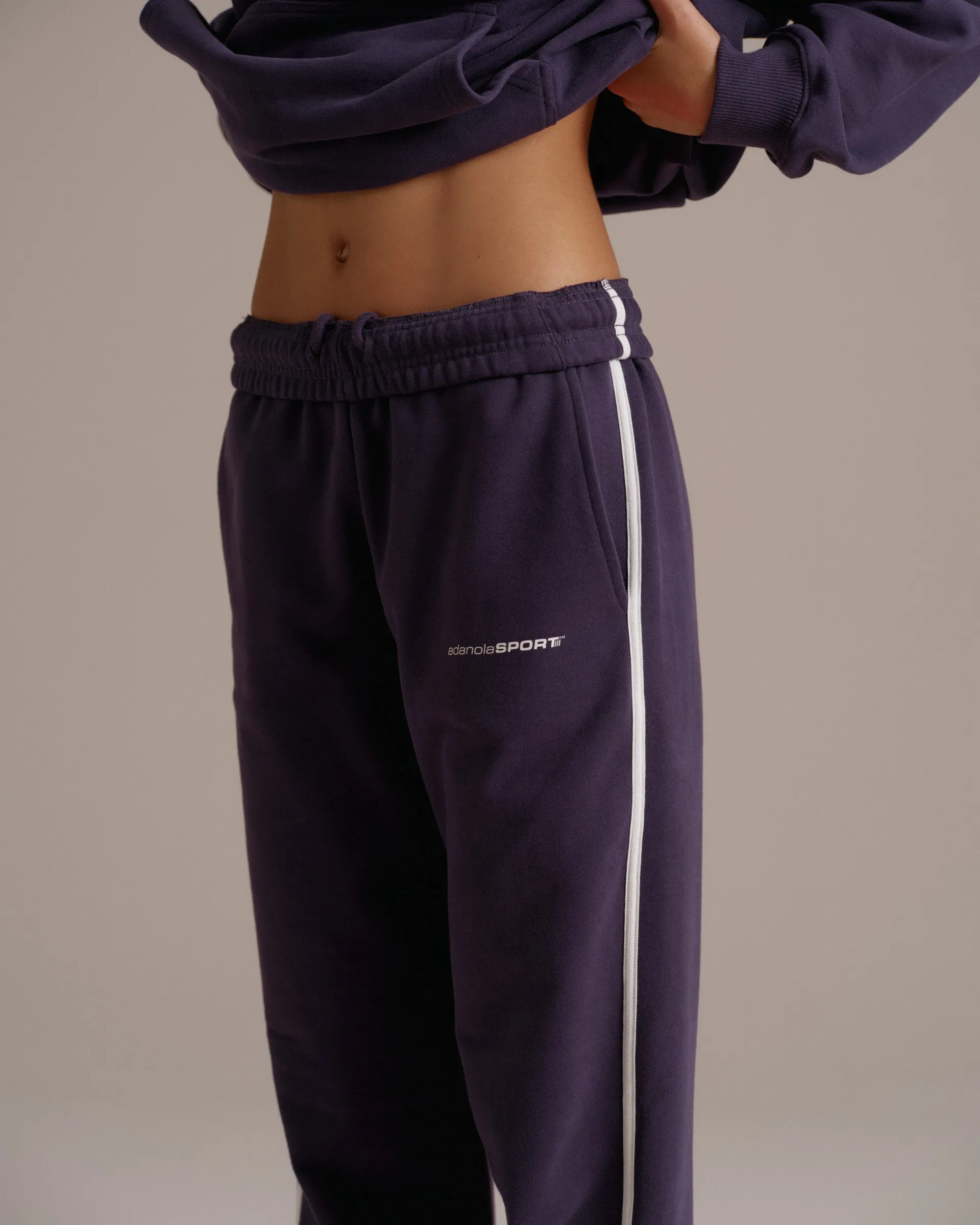 90s Sport Straight Leg Sweatpants - Dark Plum sold by Adanola product image thumbnail 3