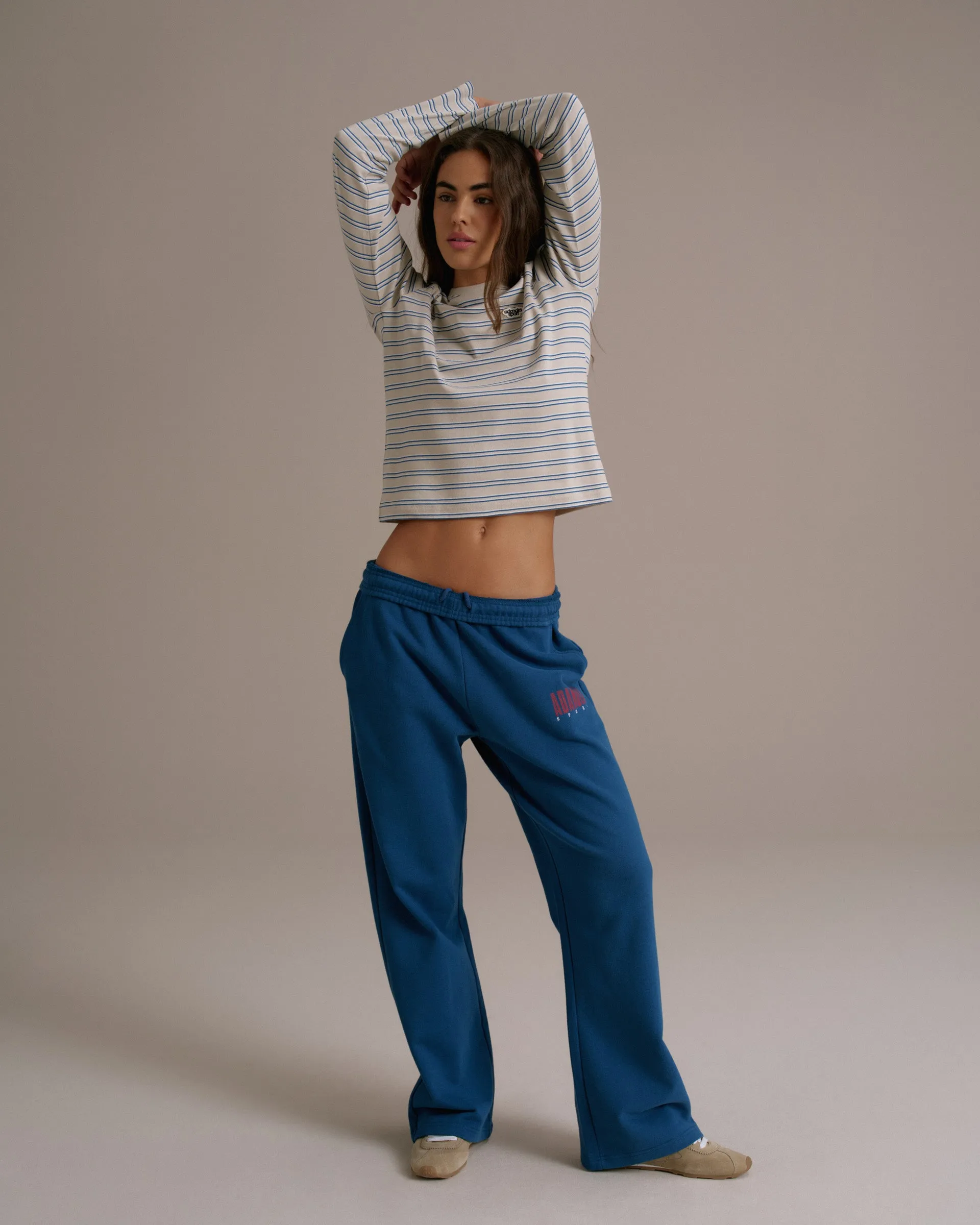Sport Horizon Straight Leg Sweatpants - Washed College Blue sold by Adanola product image thumbnail 4