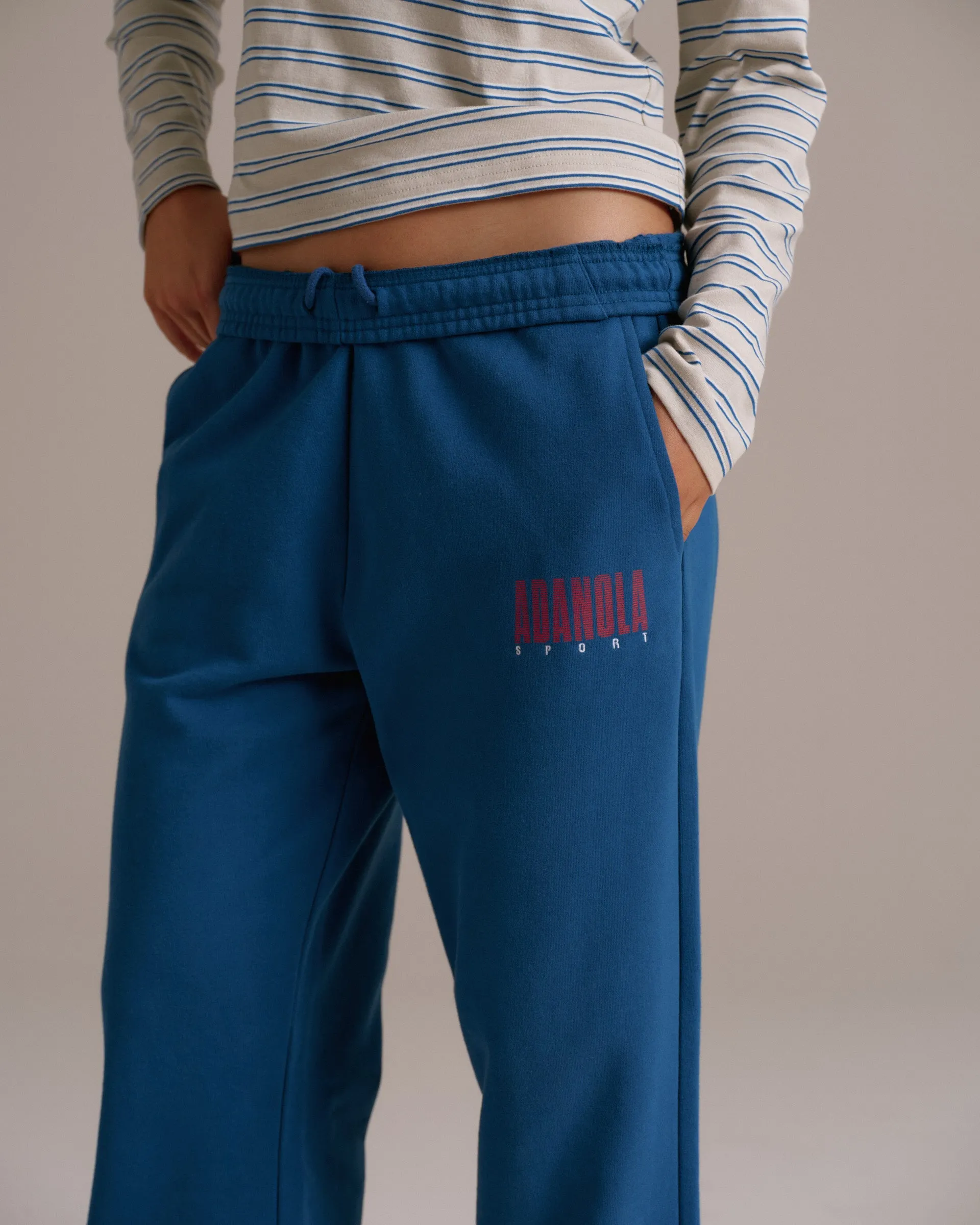 Sport Horizon Straight Leg Sweatpants - Washed College Blue sold by Adanola product image thumbnail 3