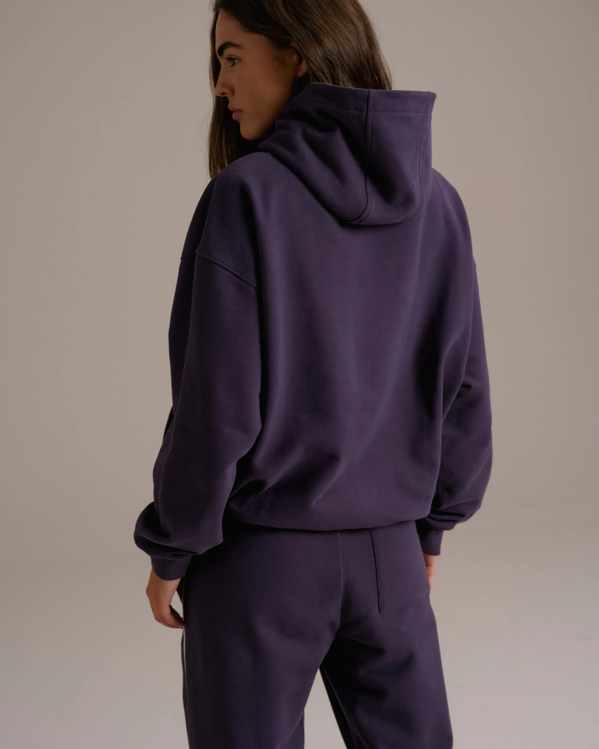 90s Sport Oversized Hoodie - Dark Plum sold by Adanola product image thumbnail 3