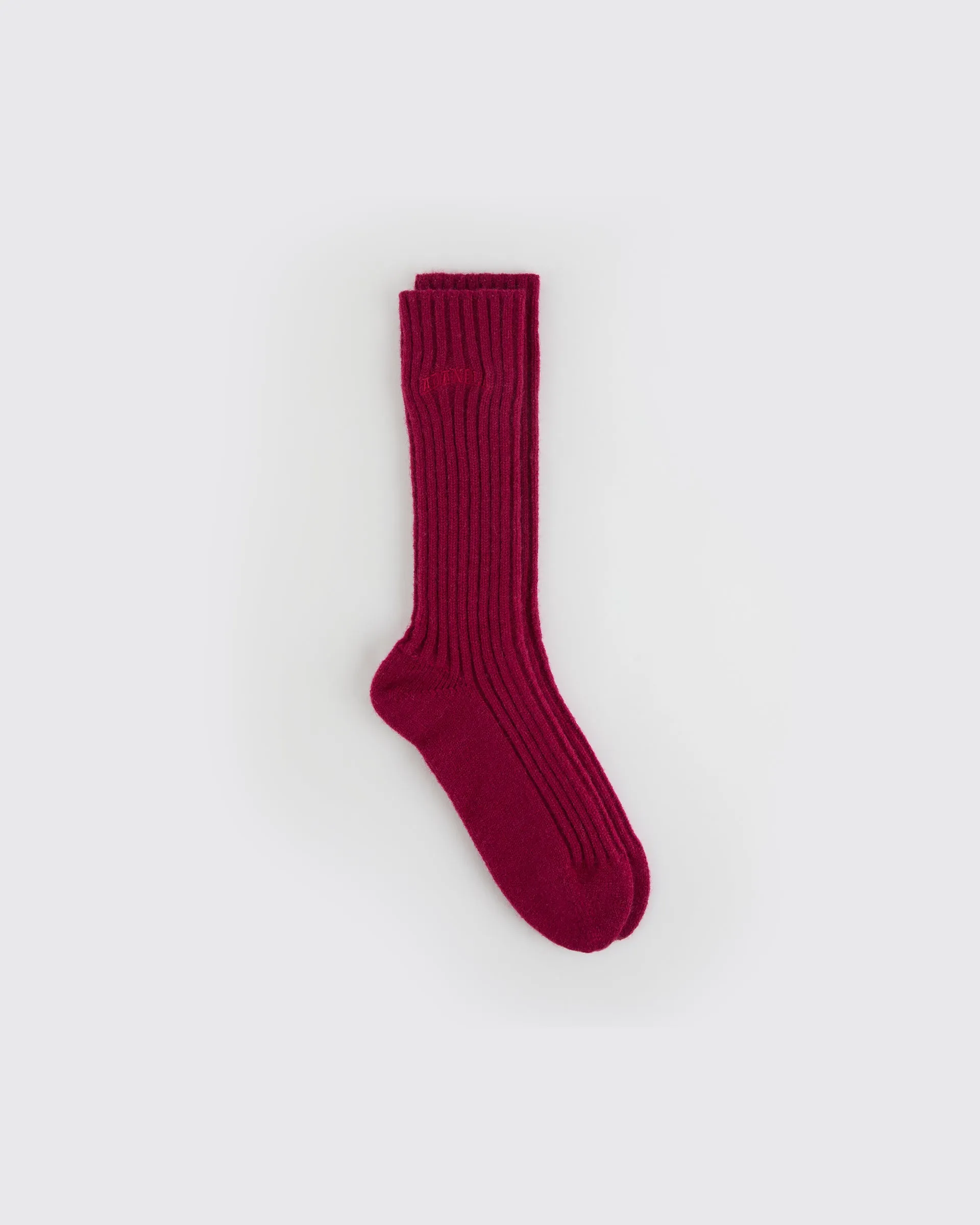 Knitted Socks - Berry Red sold by Adanola product image thumbnail 2