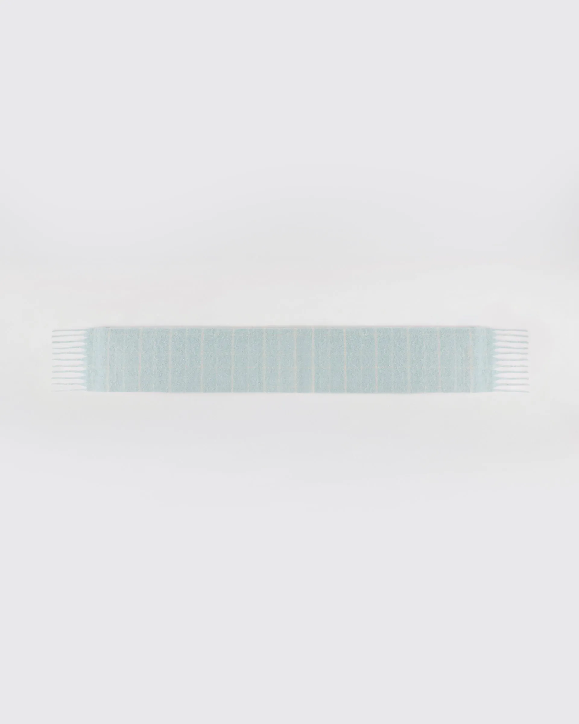 Brushed Checked Scarf - Light Blue sold by Adanola product image thumbnail 3